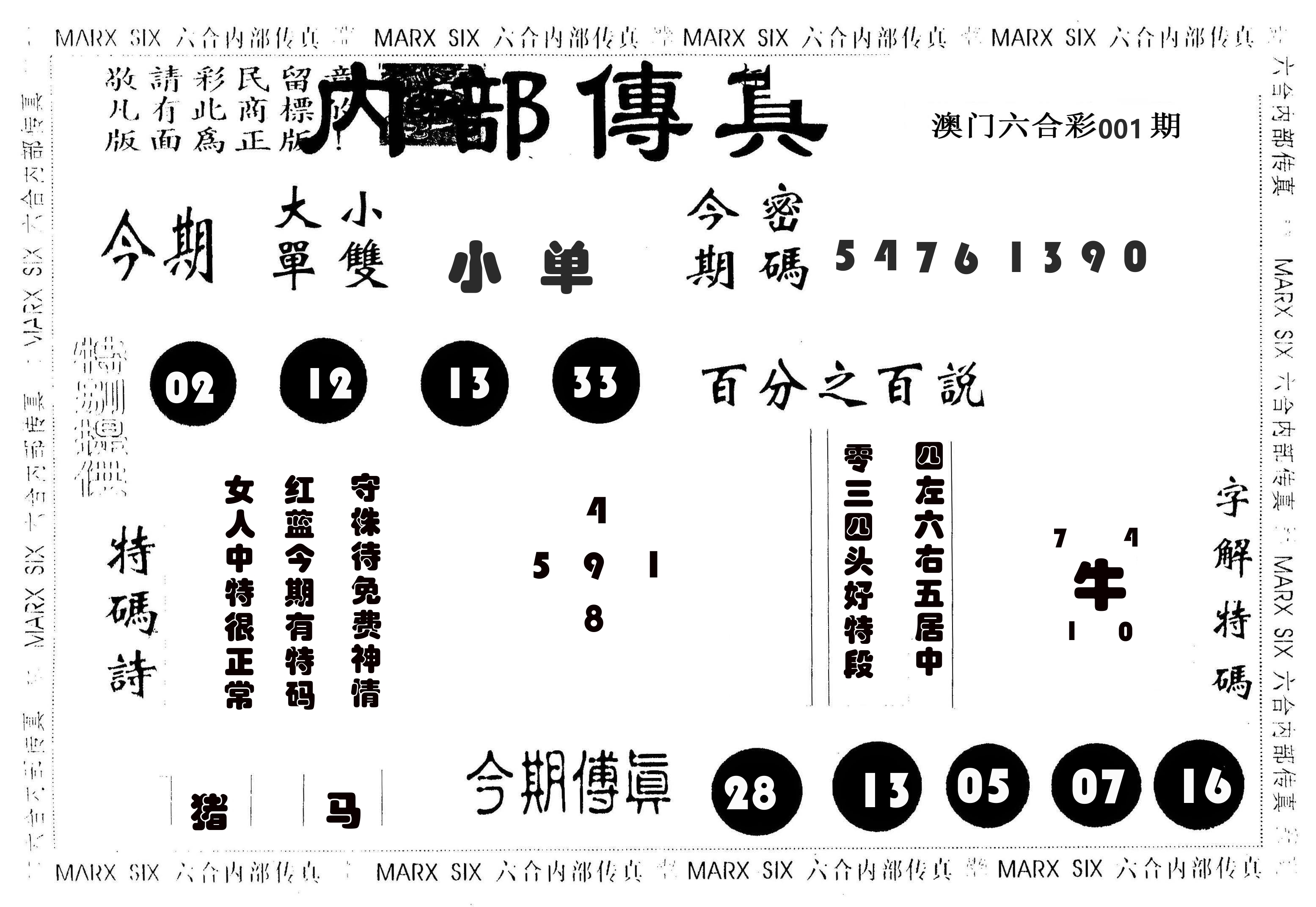 内部传真 第1期