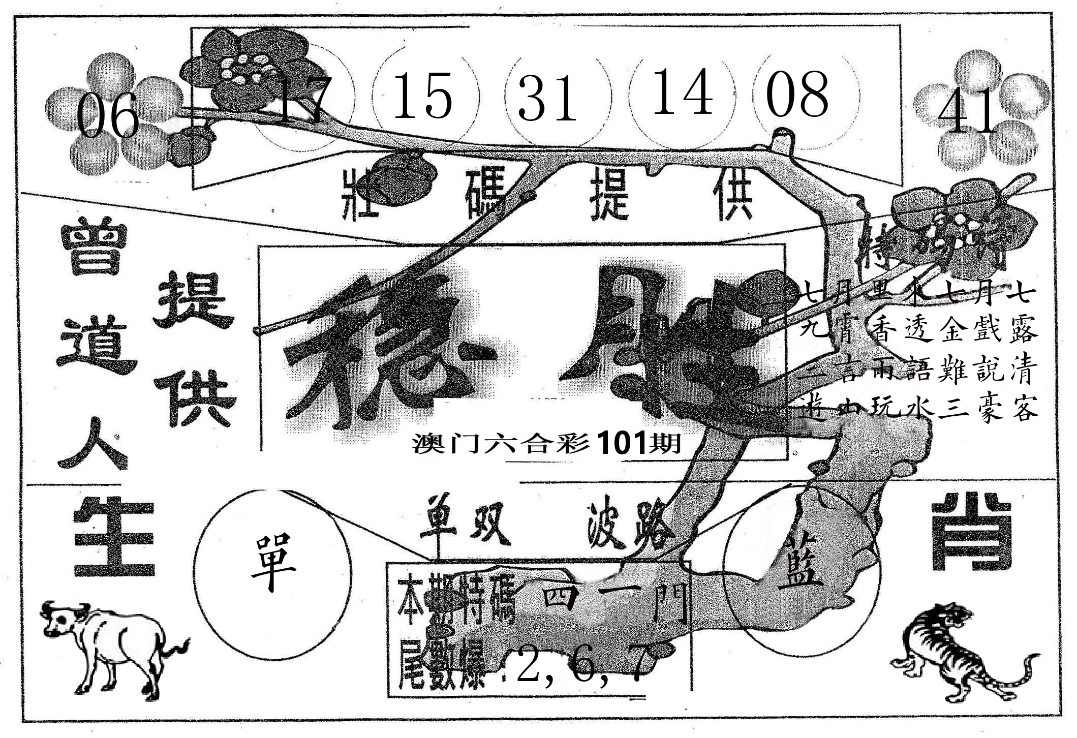 稳胜 第101期