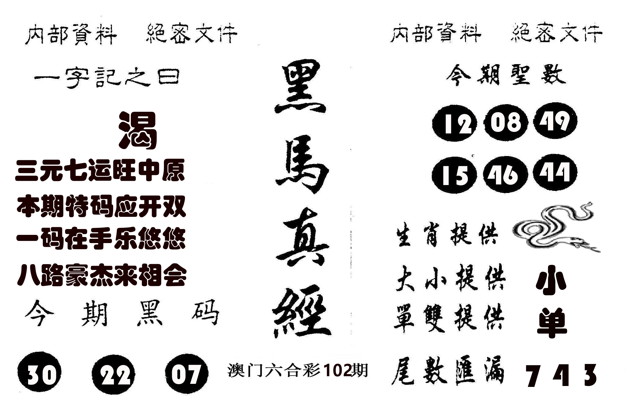 黑马真经 第102期