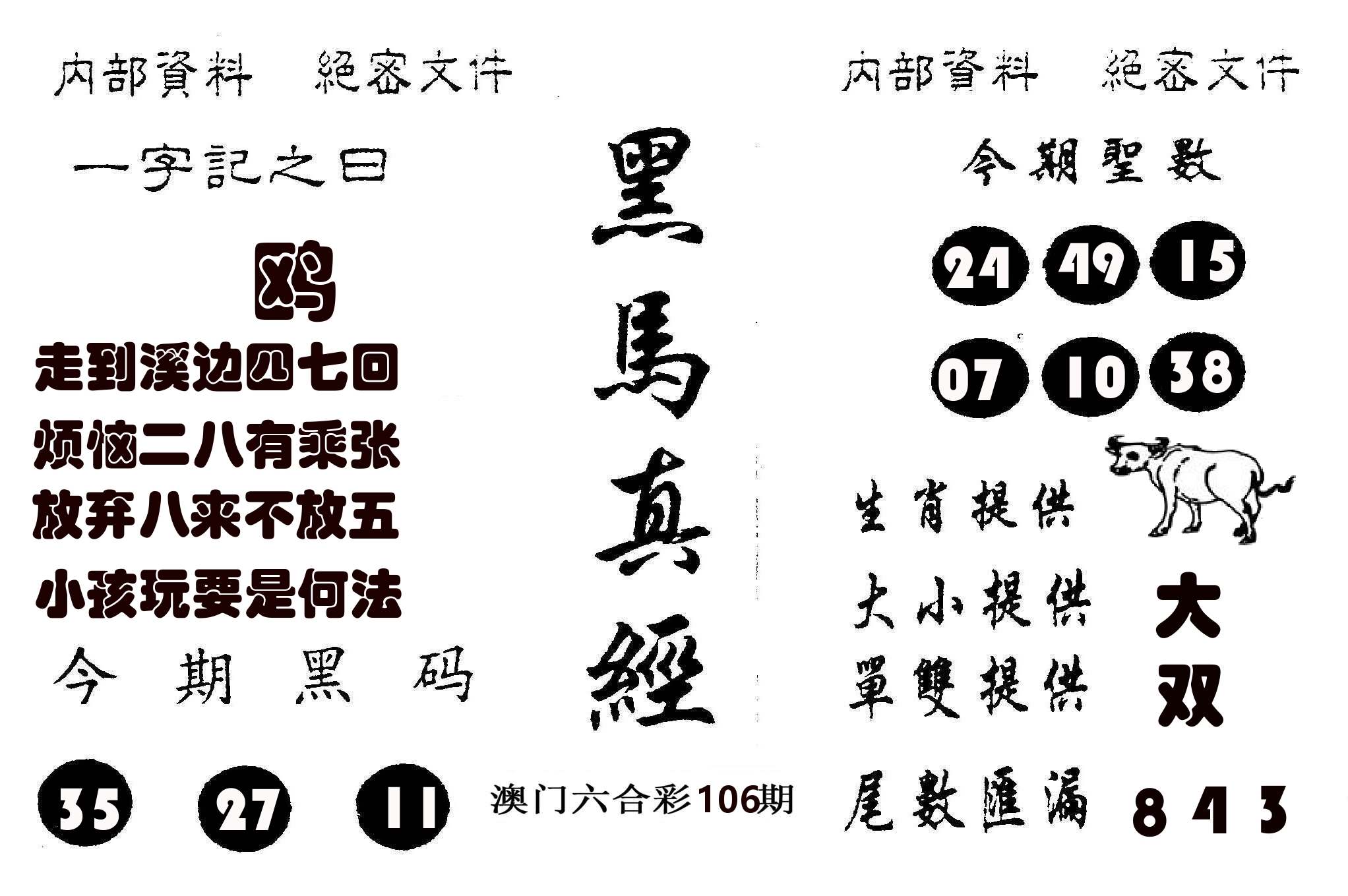 黑马真经 第106期