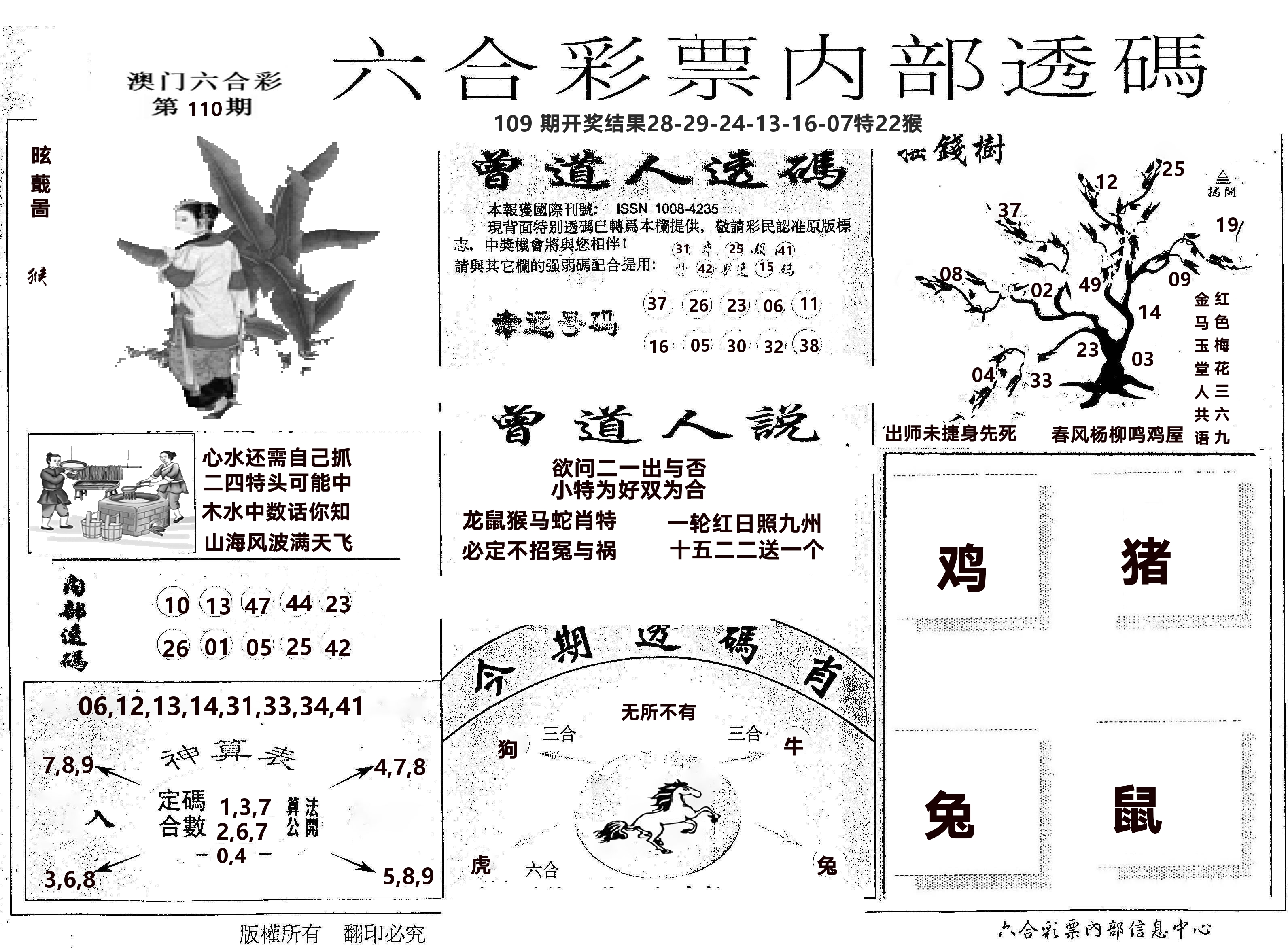 内部透码(信封) 第110期