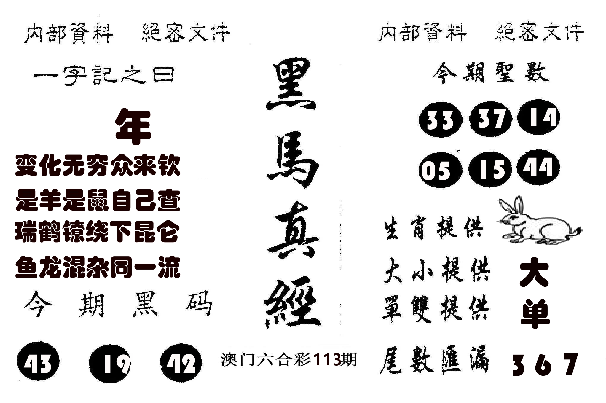 黑马真经 第113期