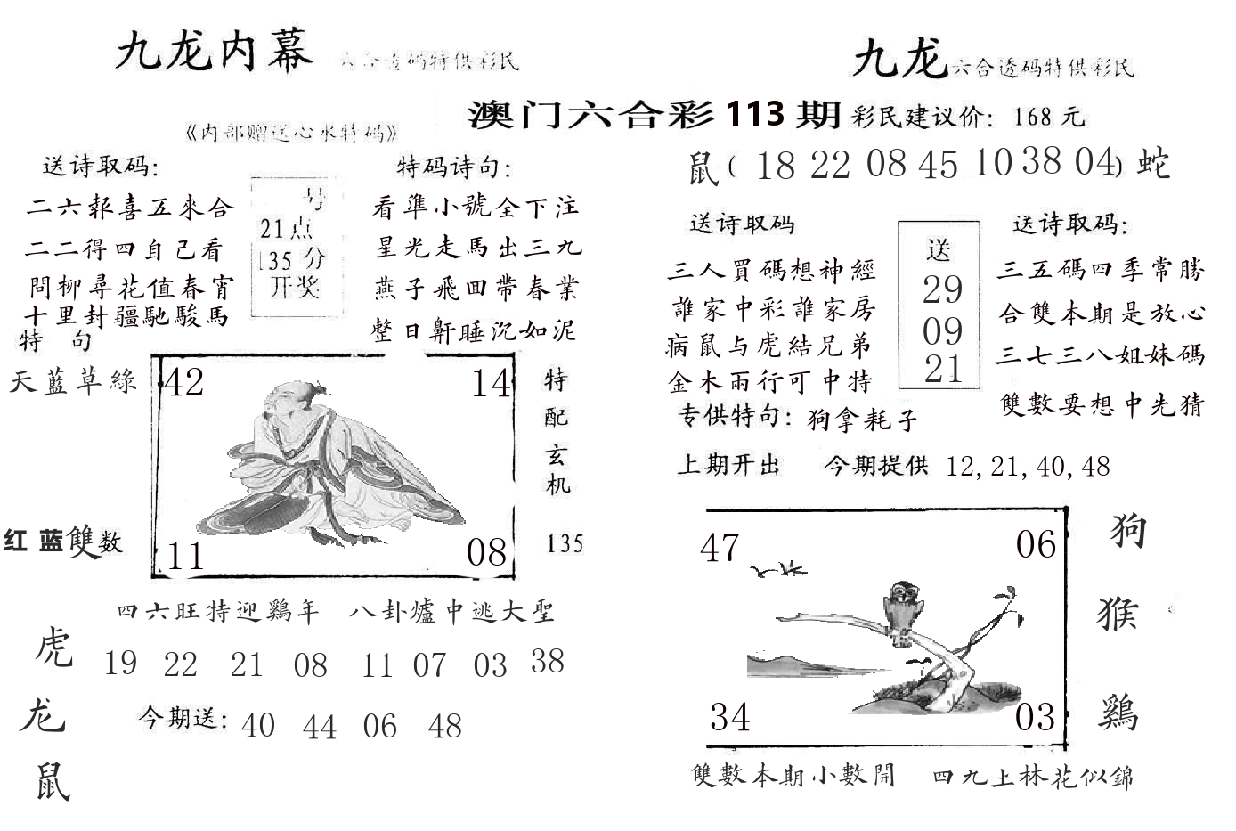九龙内幕 第113期