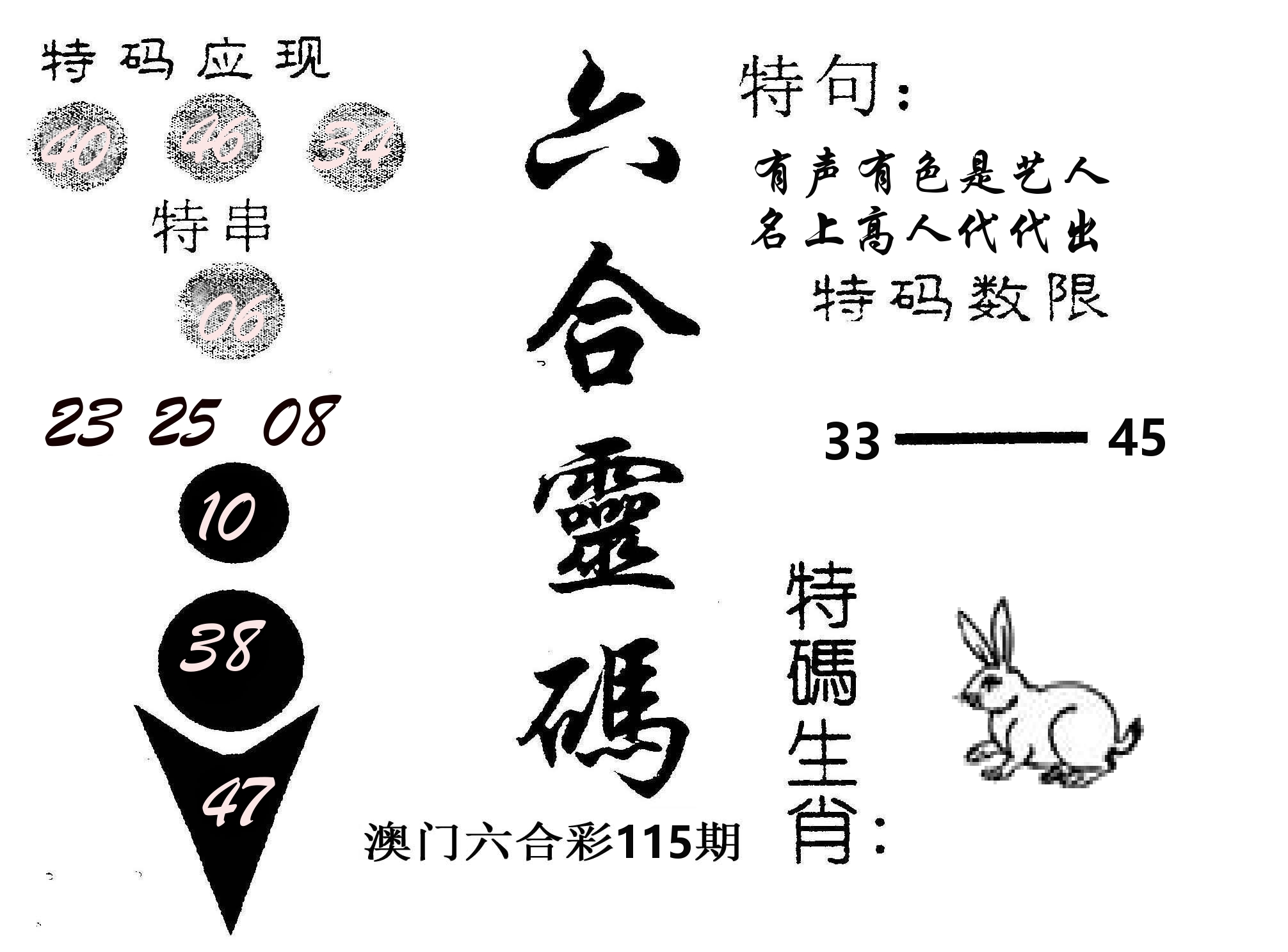 六合灵码 第115期