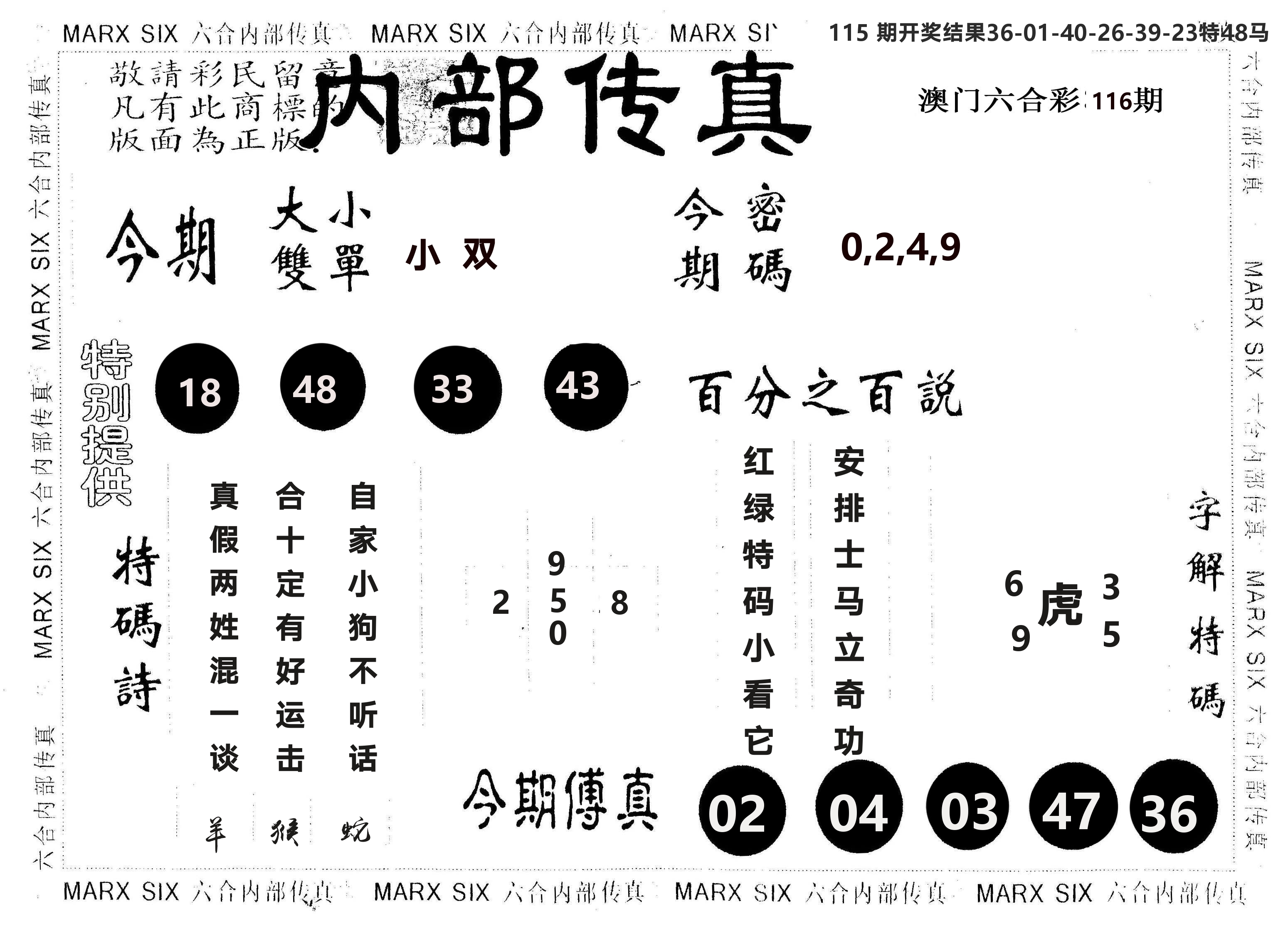 另版内部传真 第116期