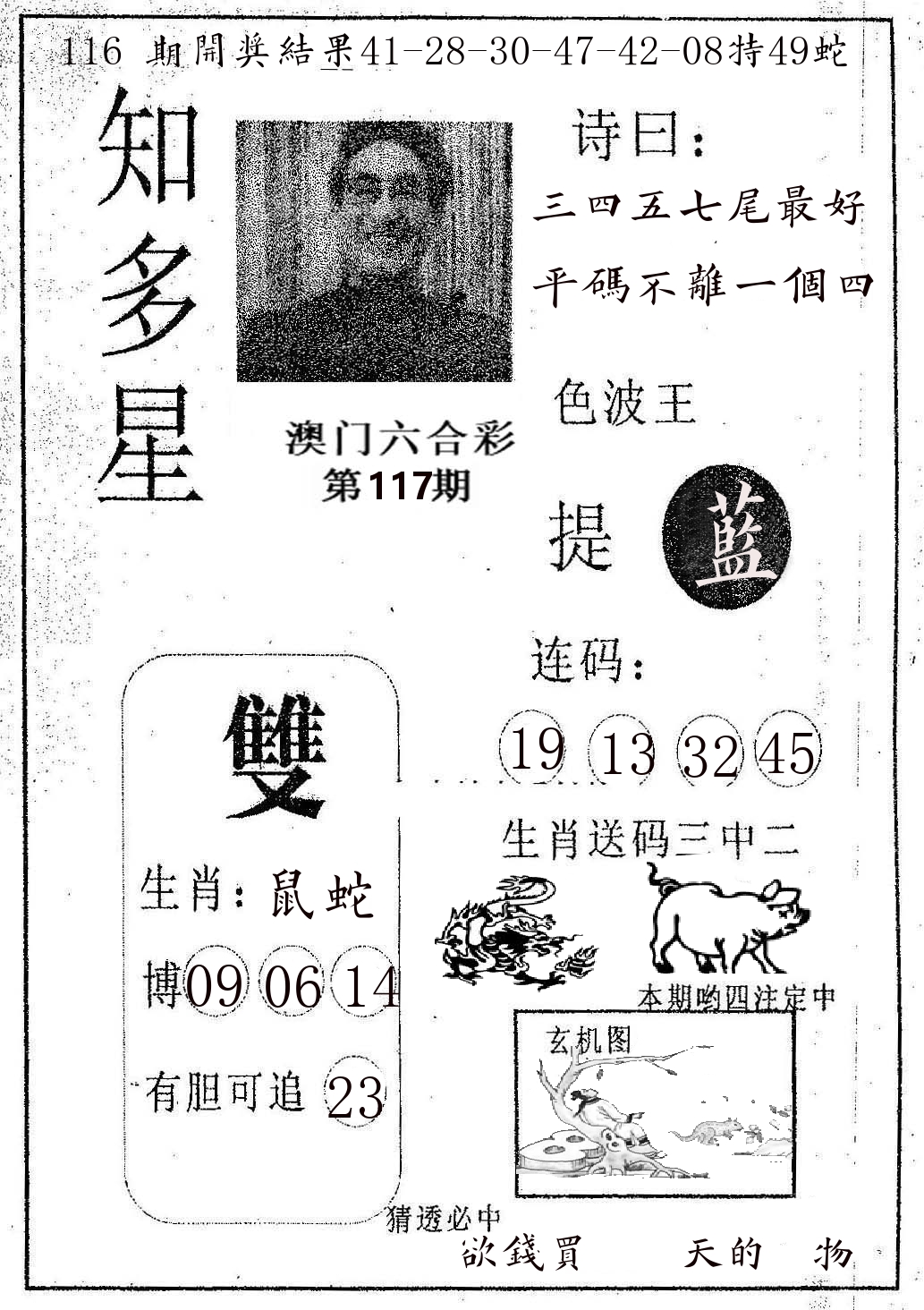 知多星 第117期