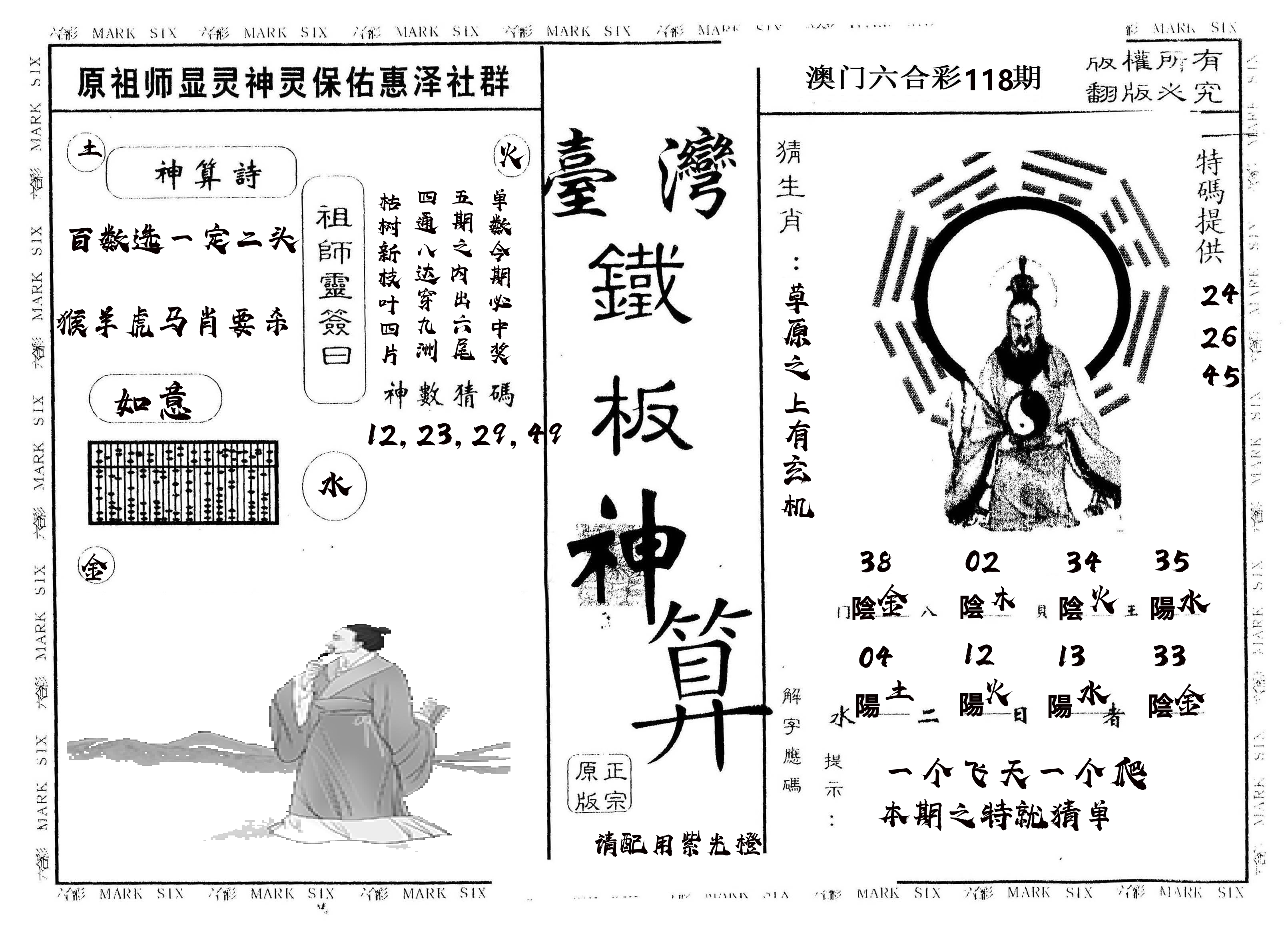 另版台湾铁板 第118期