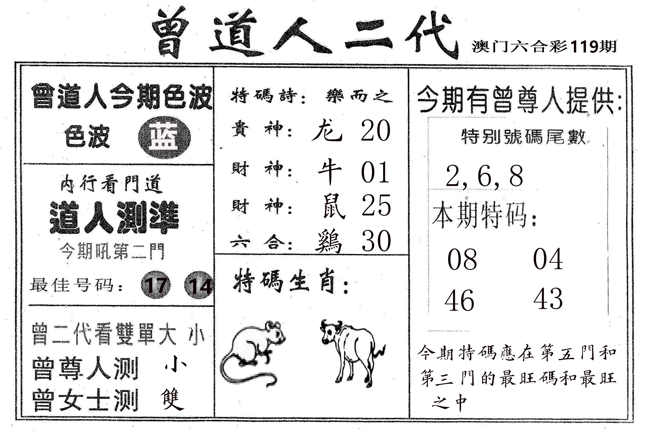 曾二代 第119期
