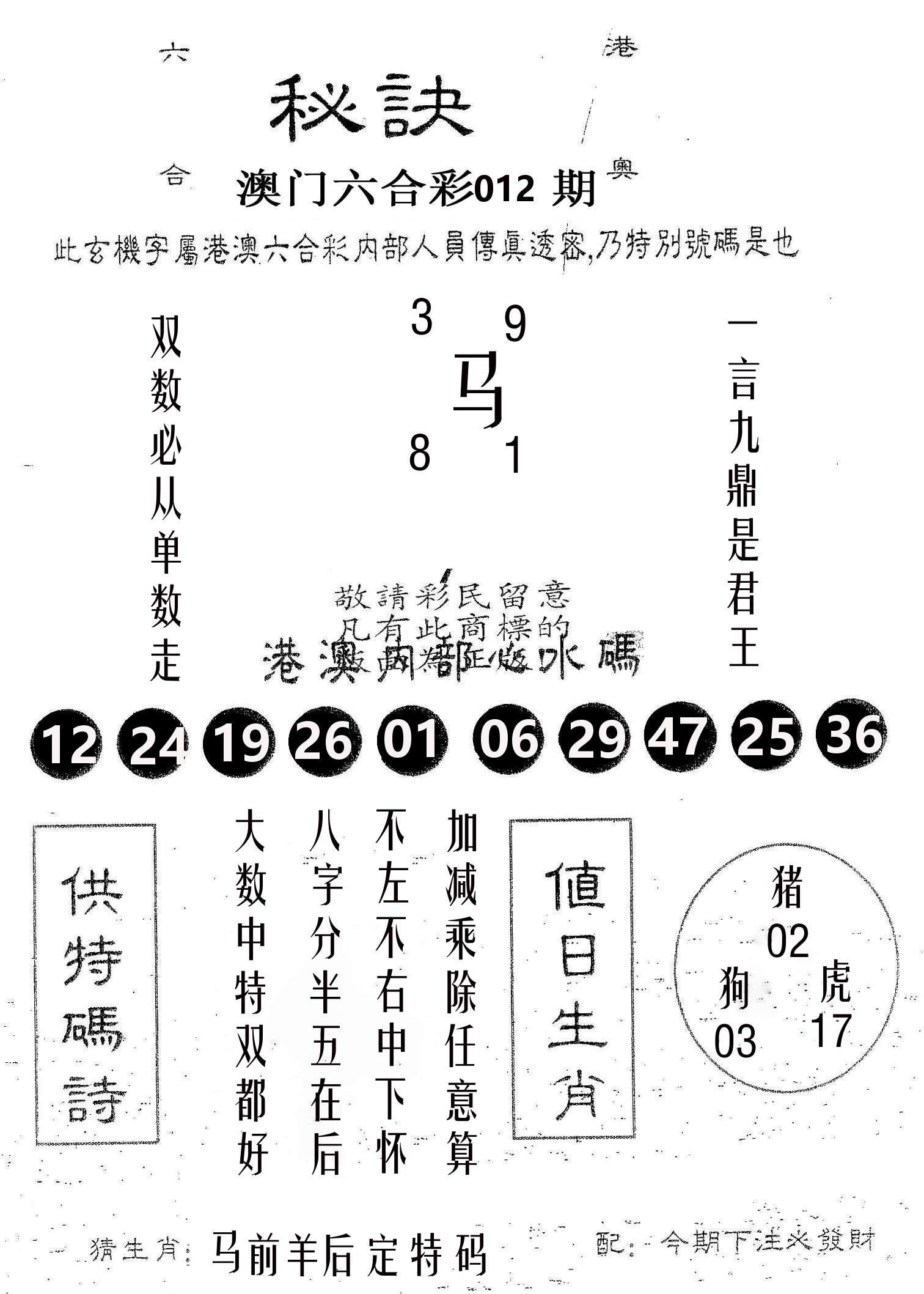 秘决 第12期