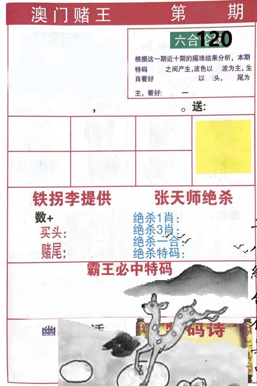 澳门堵王 第120期