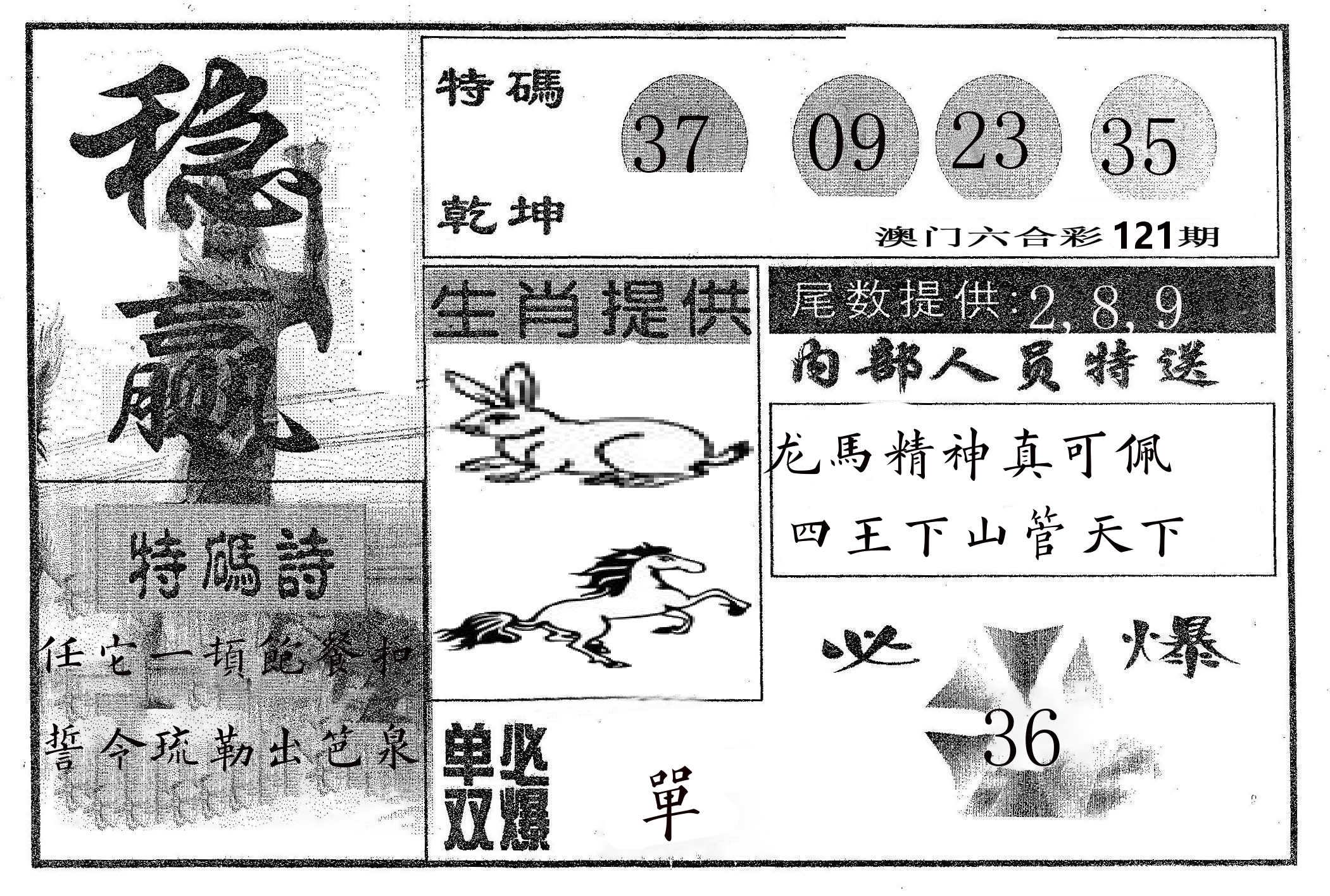稳赢 第121期