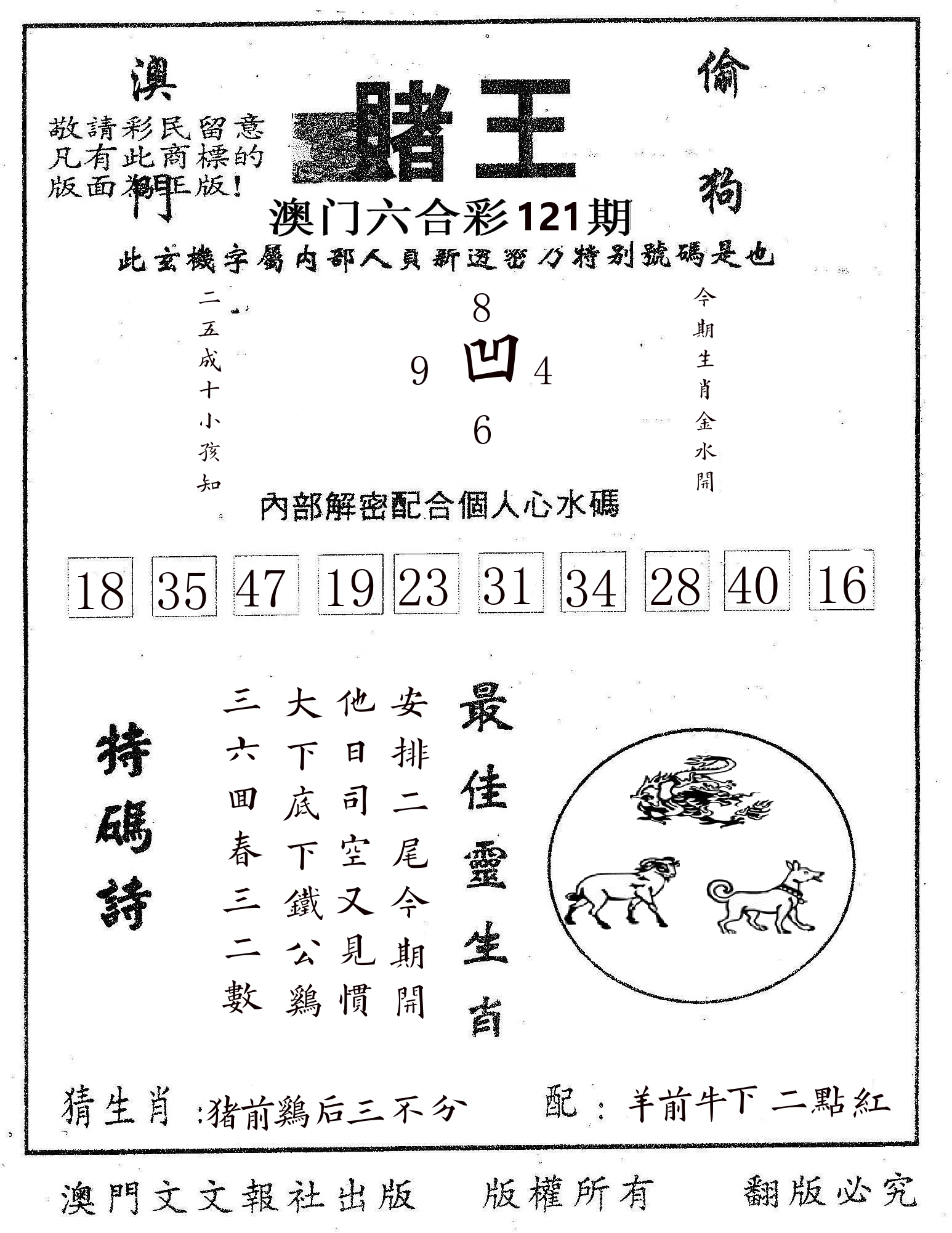赌王 第121期