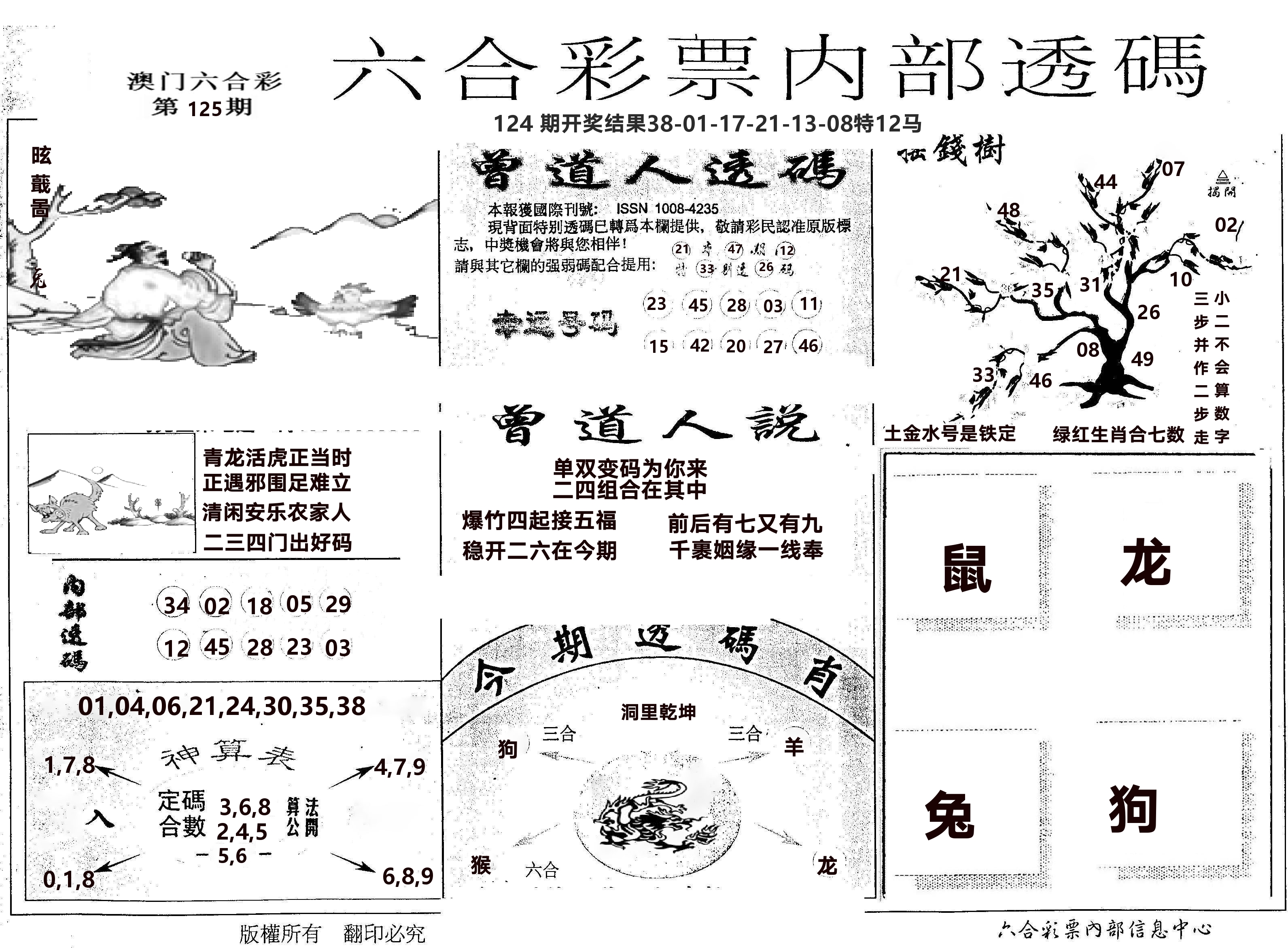 内部透码(信封) 第125期