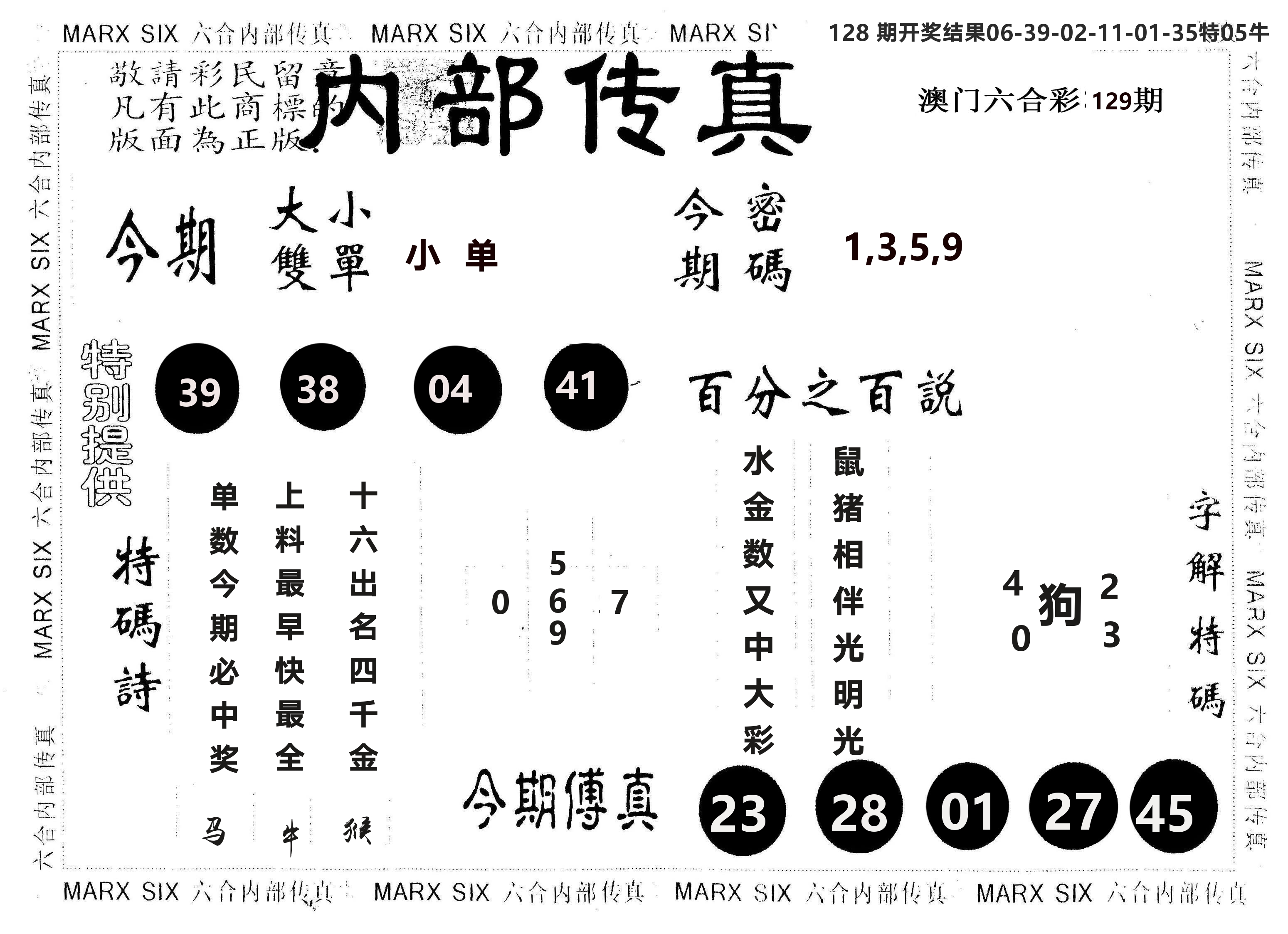另版内部传真 第129期