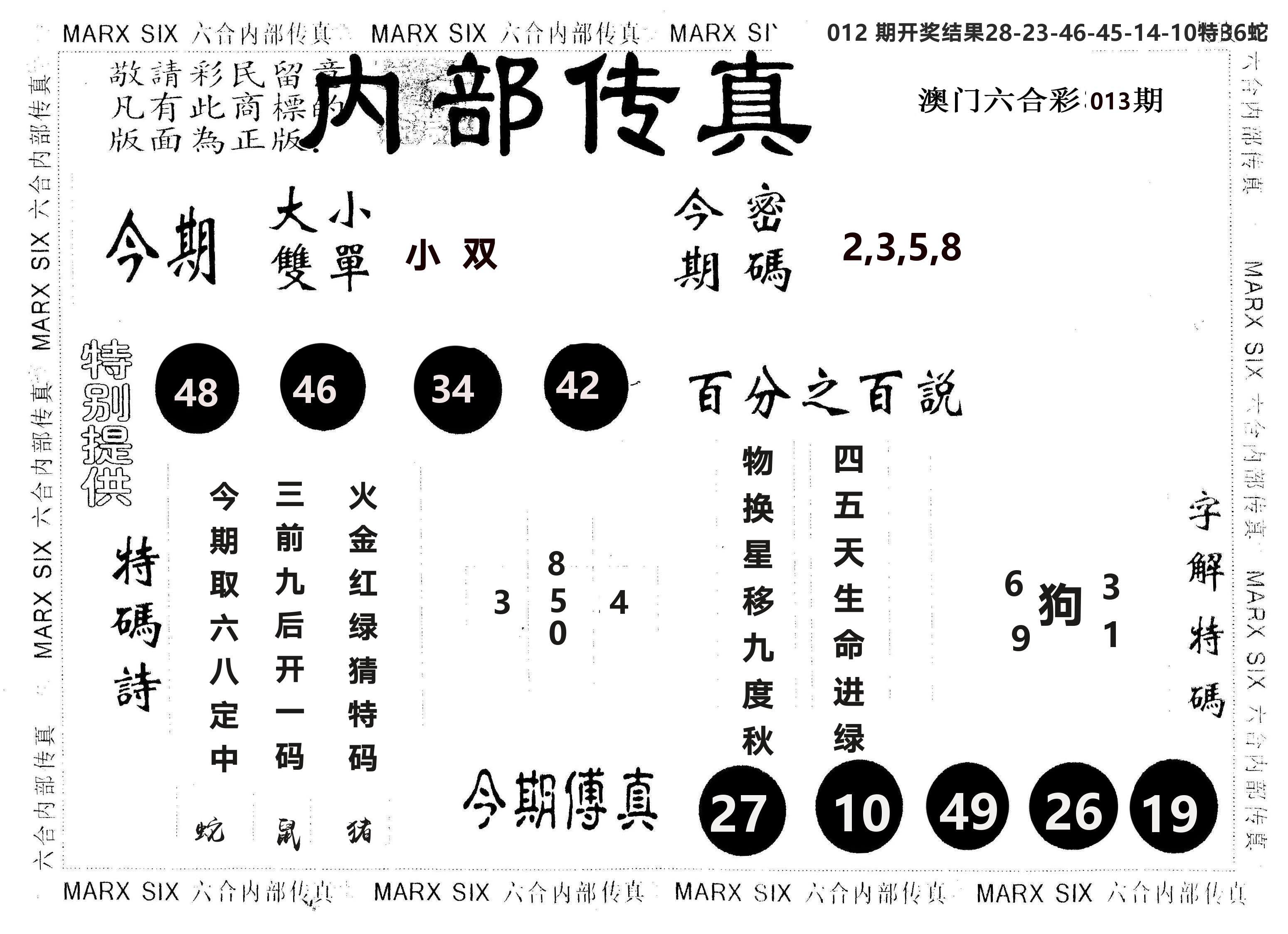 另版内部传真 第13期