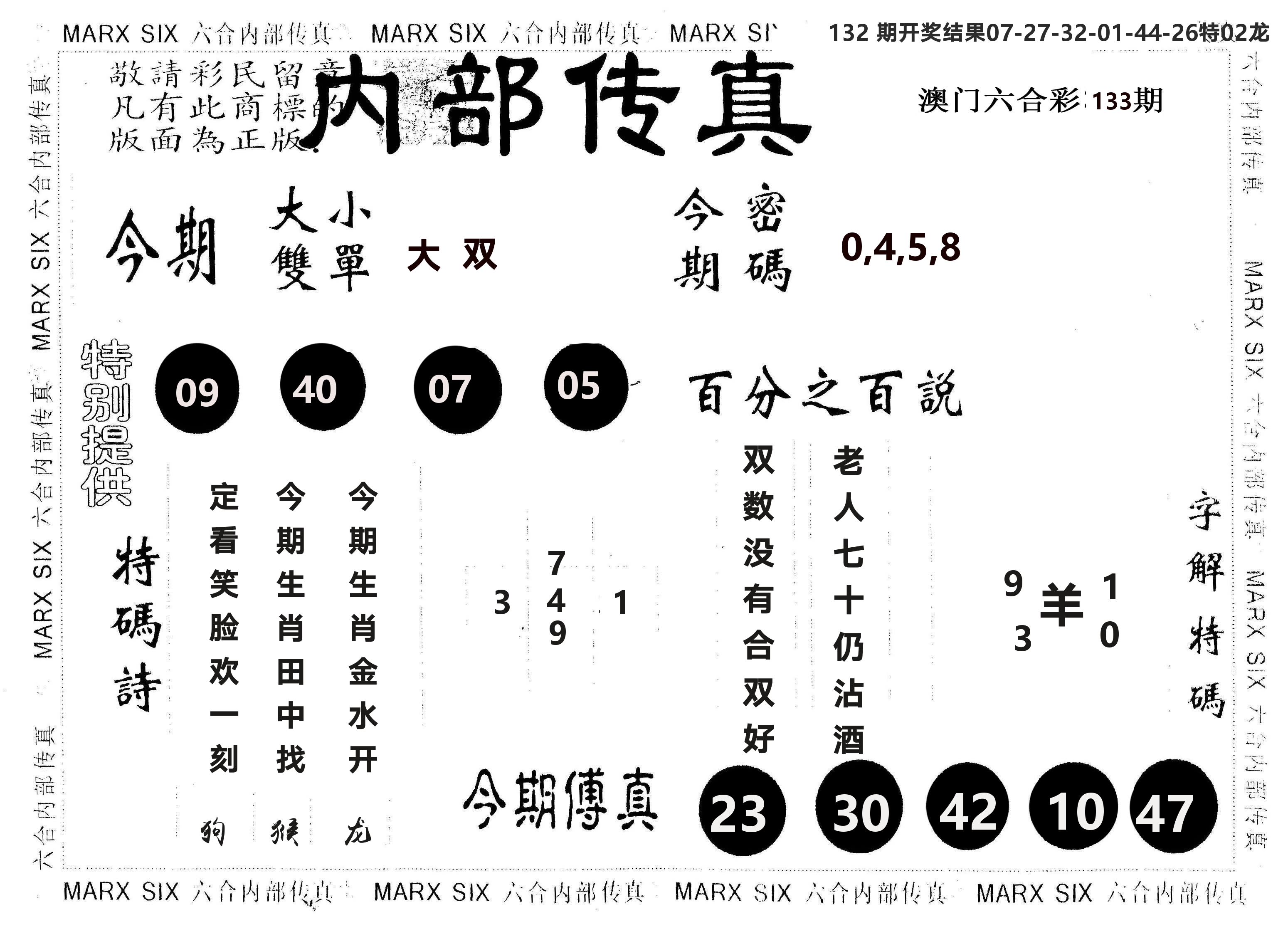另版内部传真 第133期