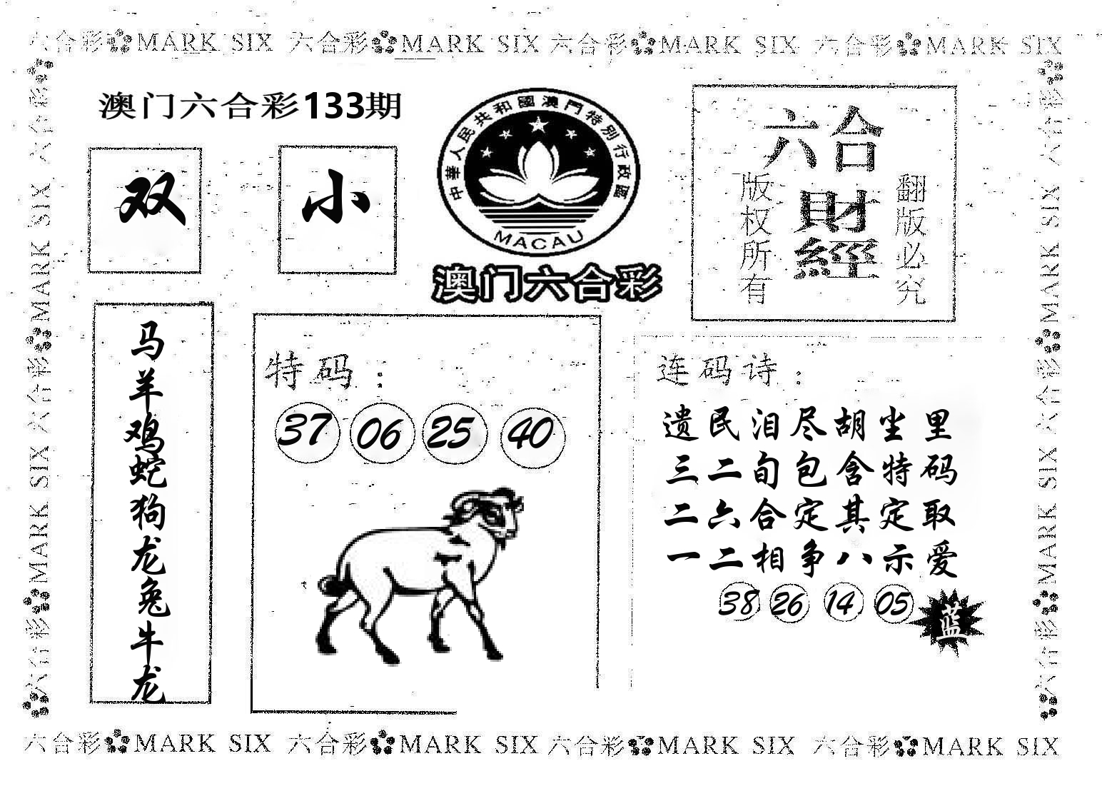 六合财经 第133期