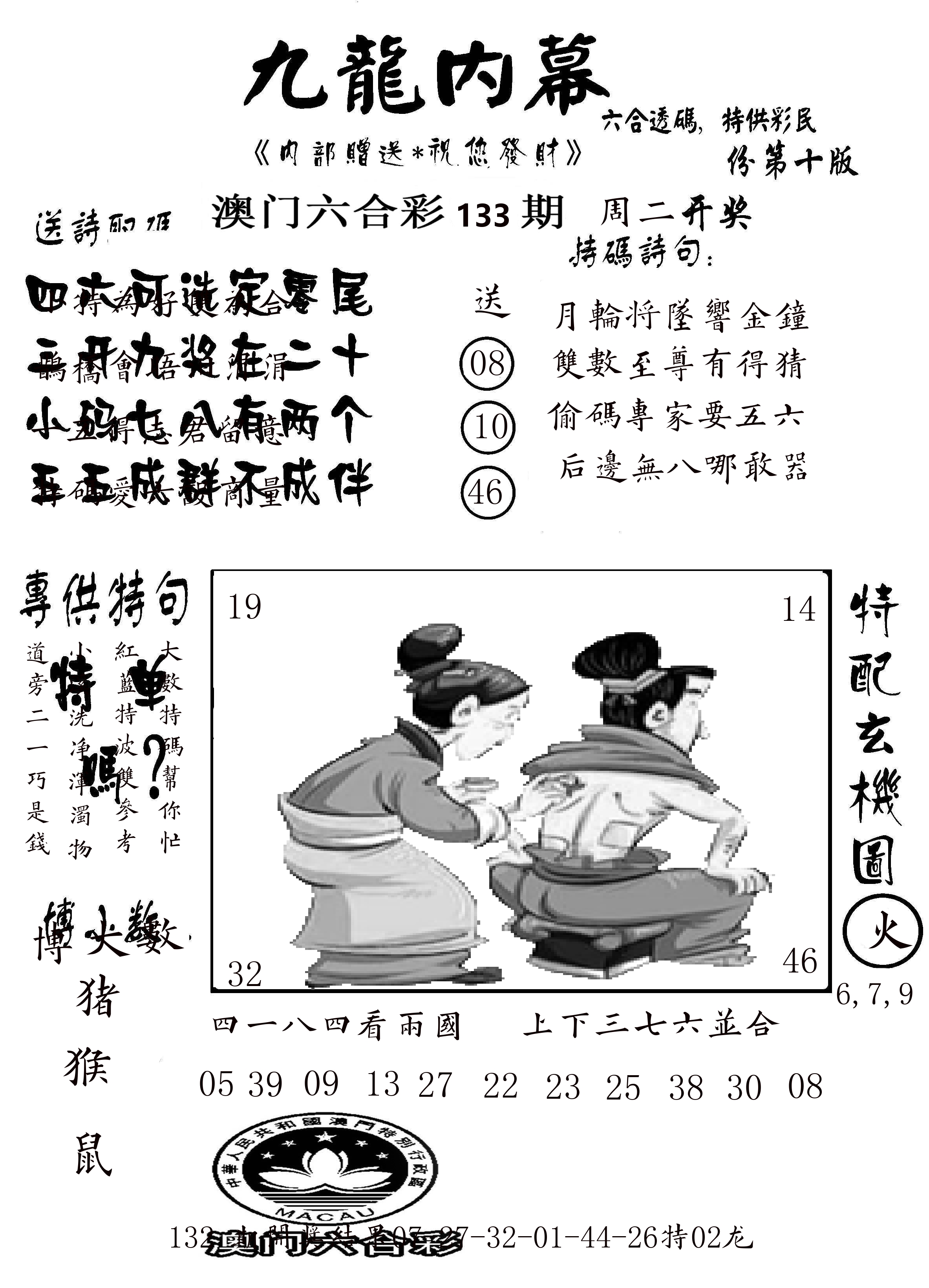 澳门传真2 第133期