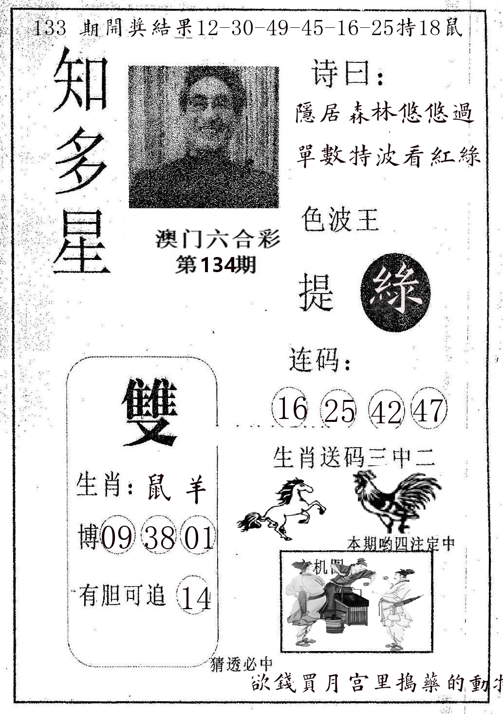 知多星 第134期