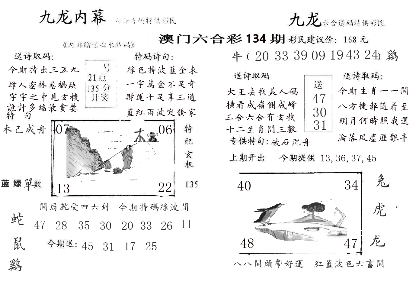 九龙内幕 第134期