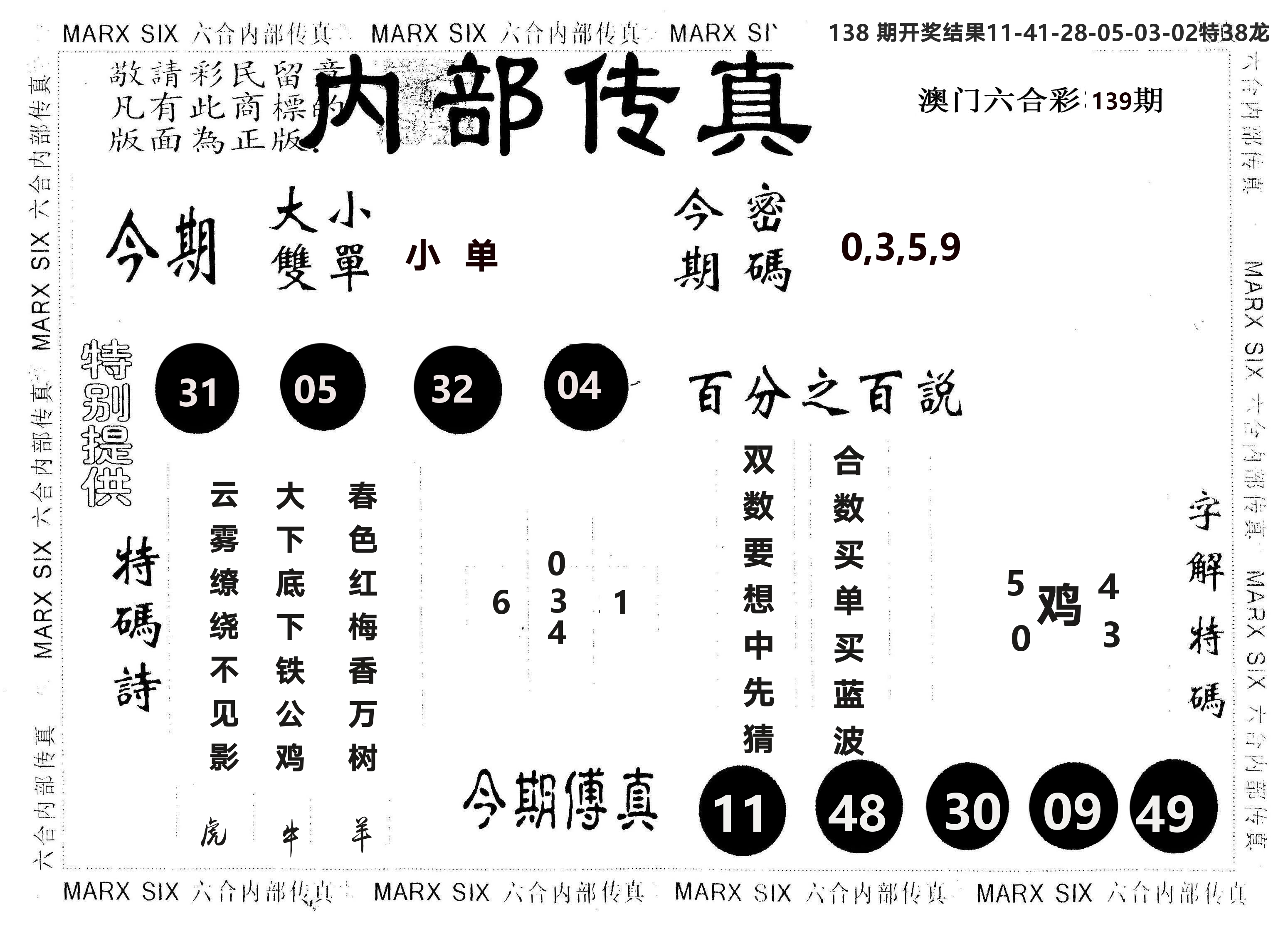 另版内部传真 第139期