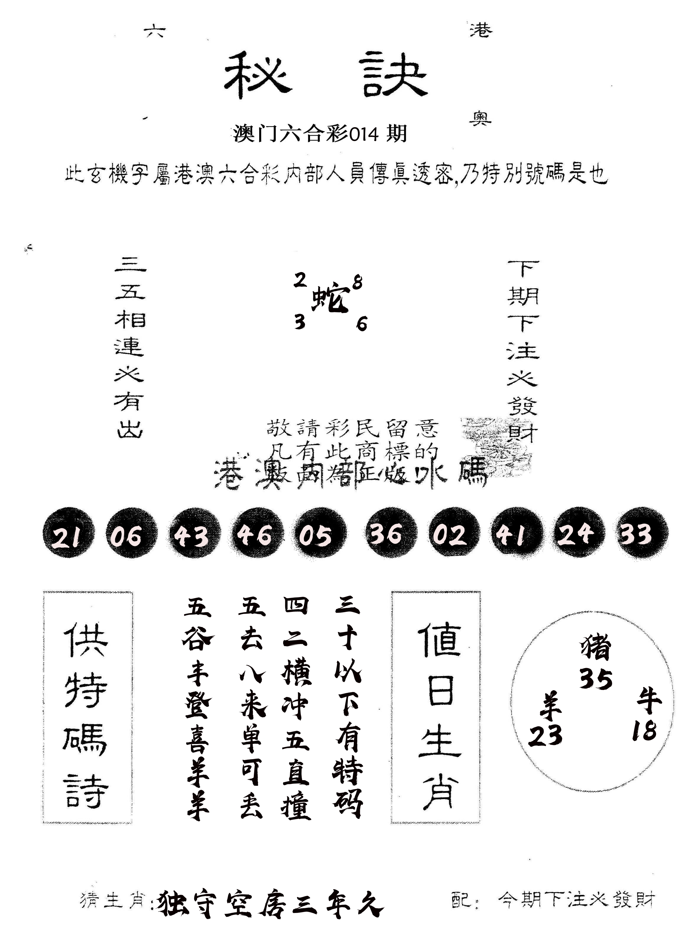 另版秘诀 第14期