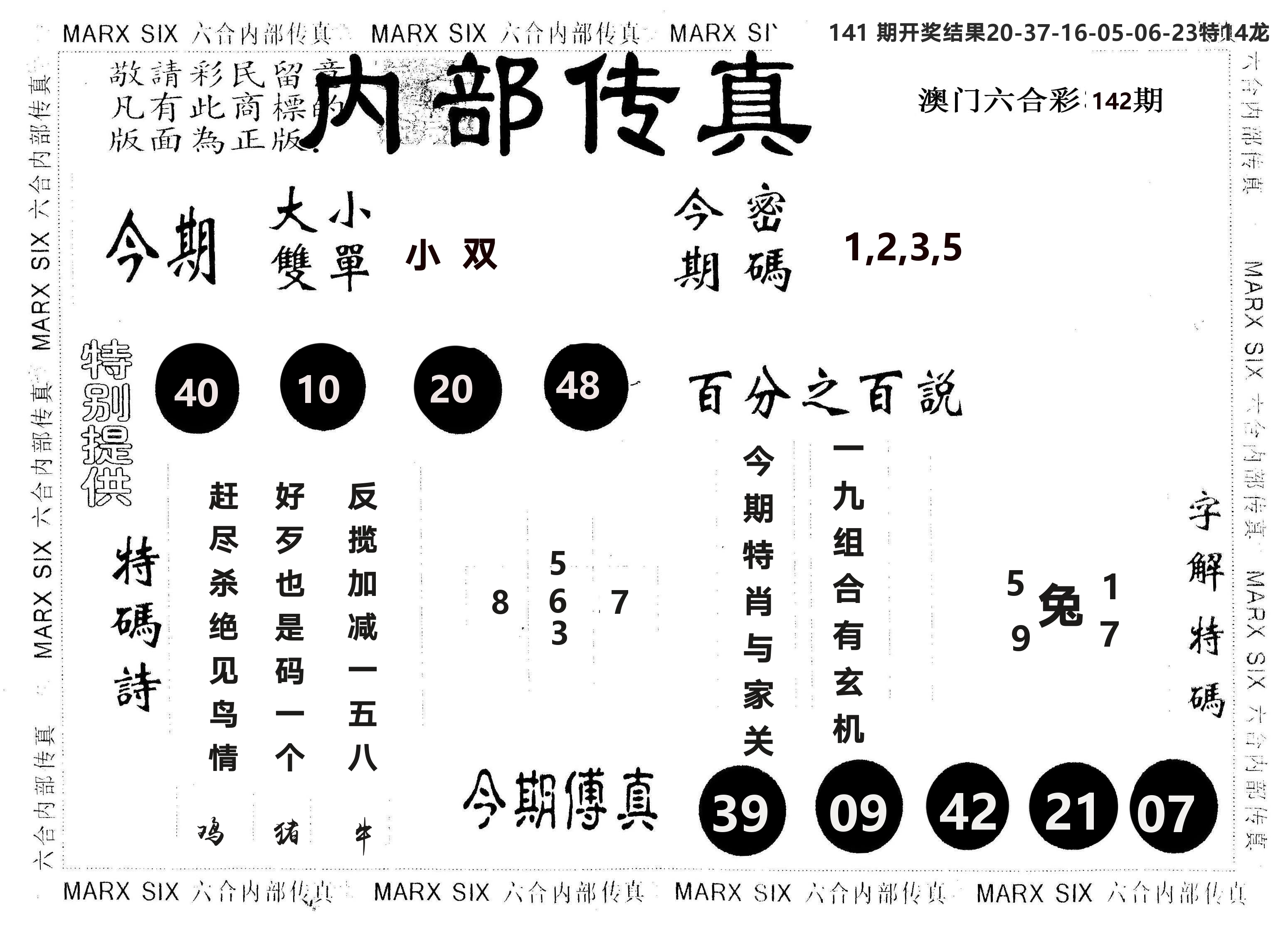 另版内部传真 第142期