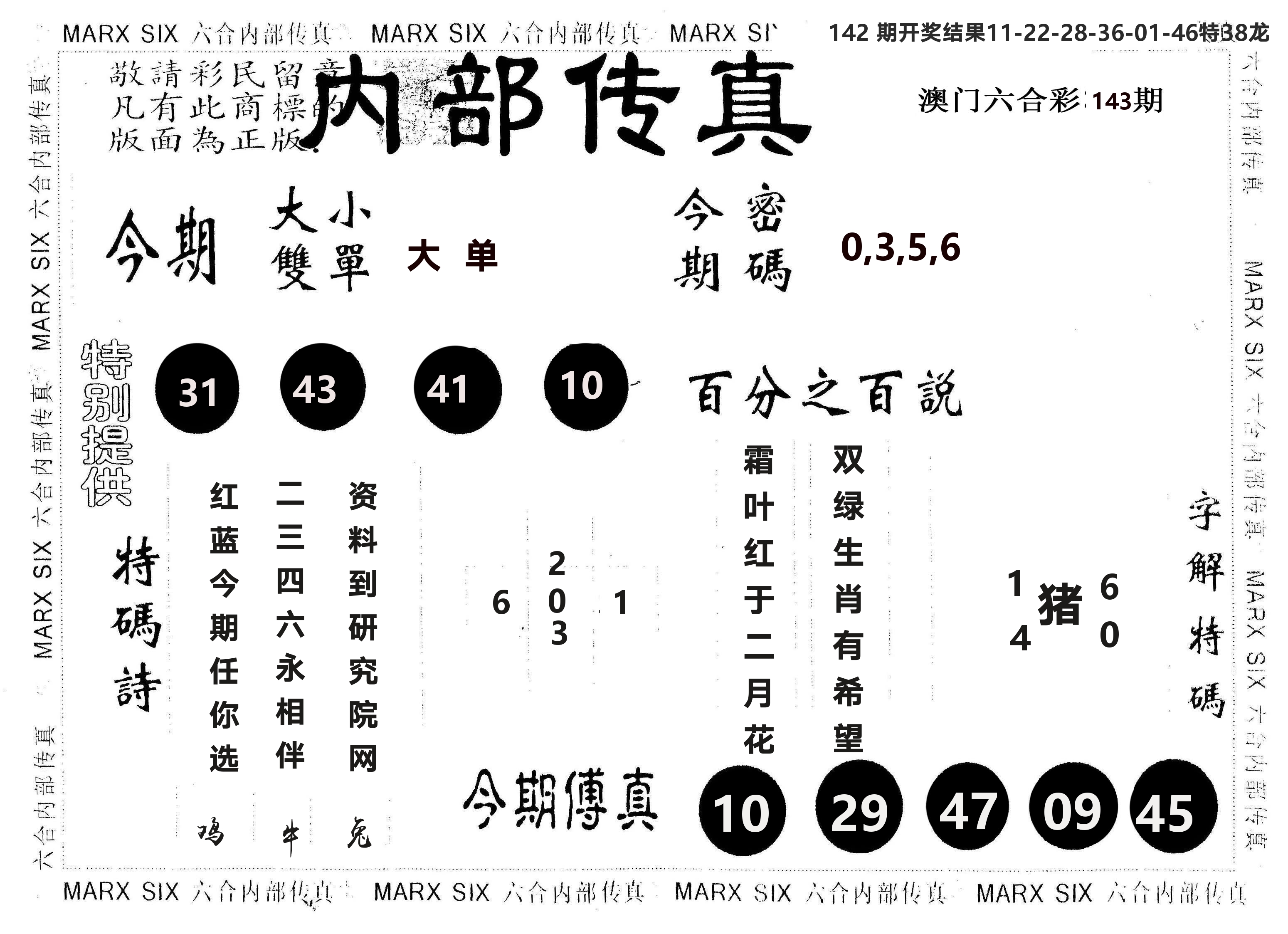 另版内部传真 第143期