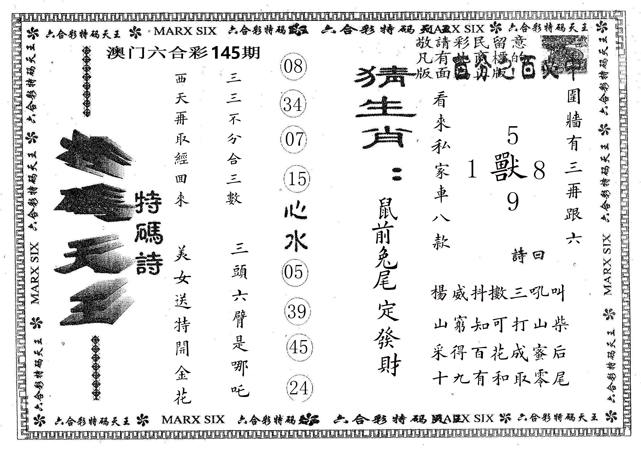 天码天王 第145期