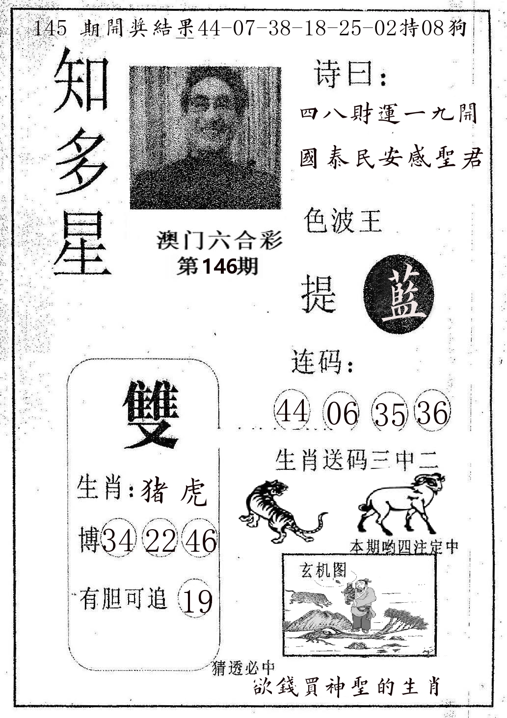 知多星 第146期