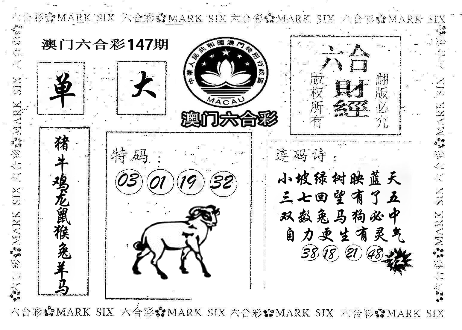 六合财经 第147期
