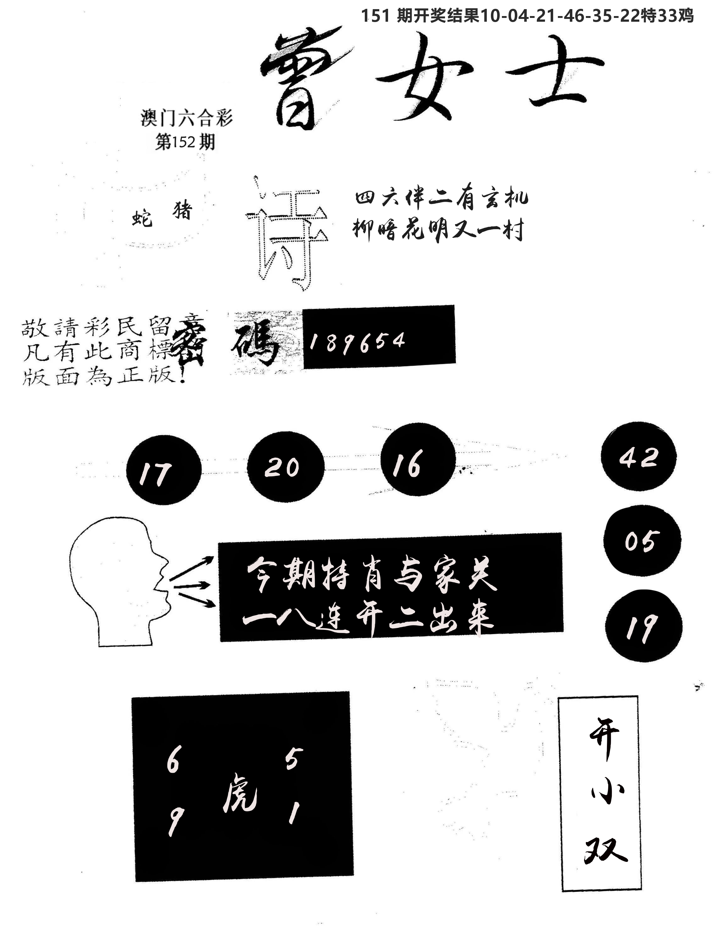 另版曾女士百灵鸟 第152期