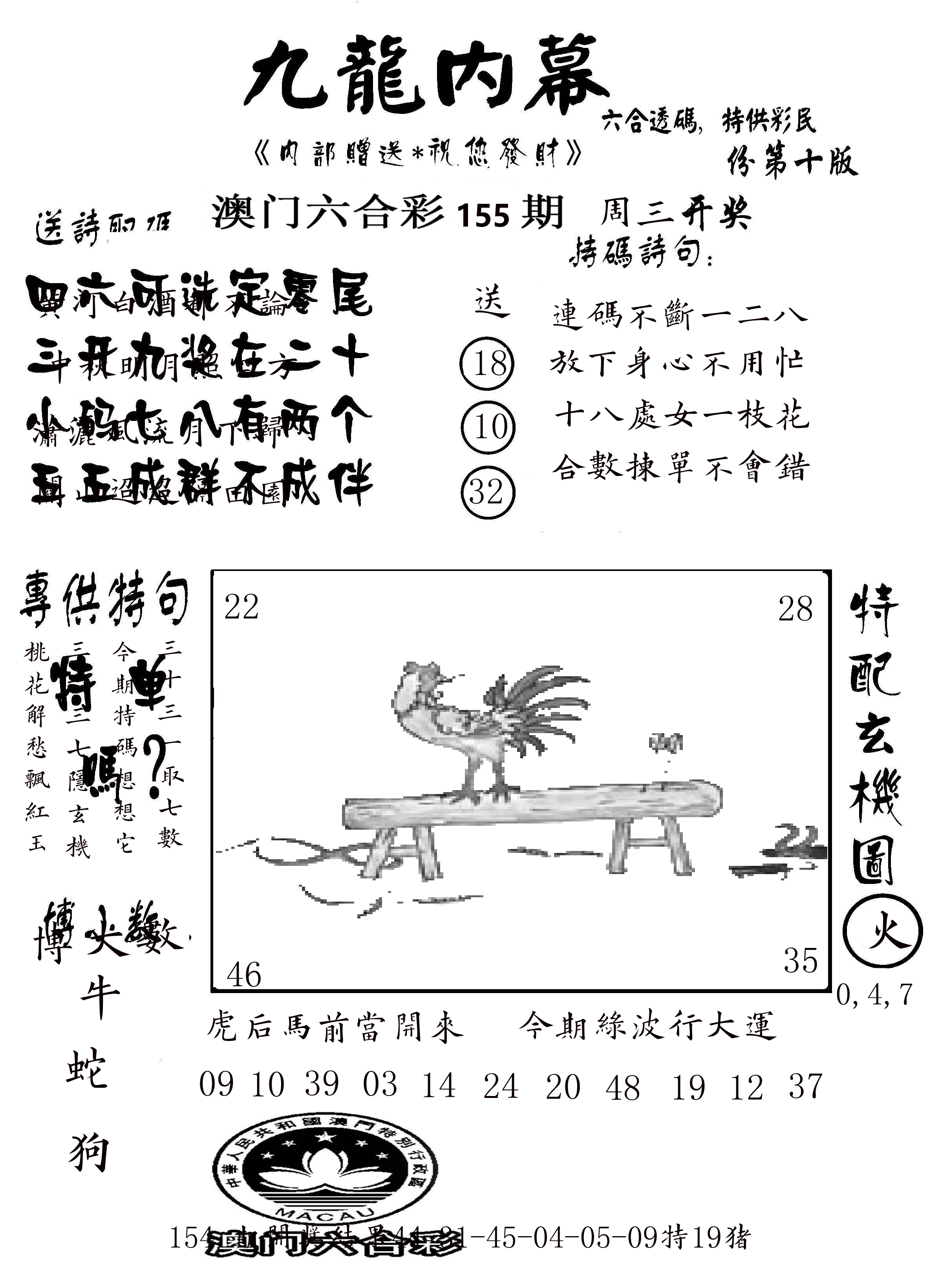澳门传真2 第155期