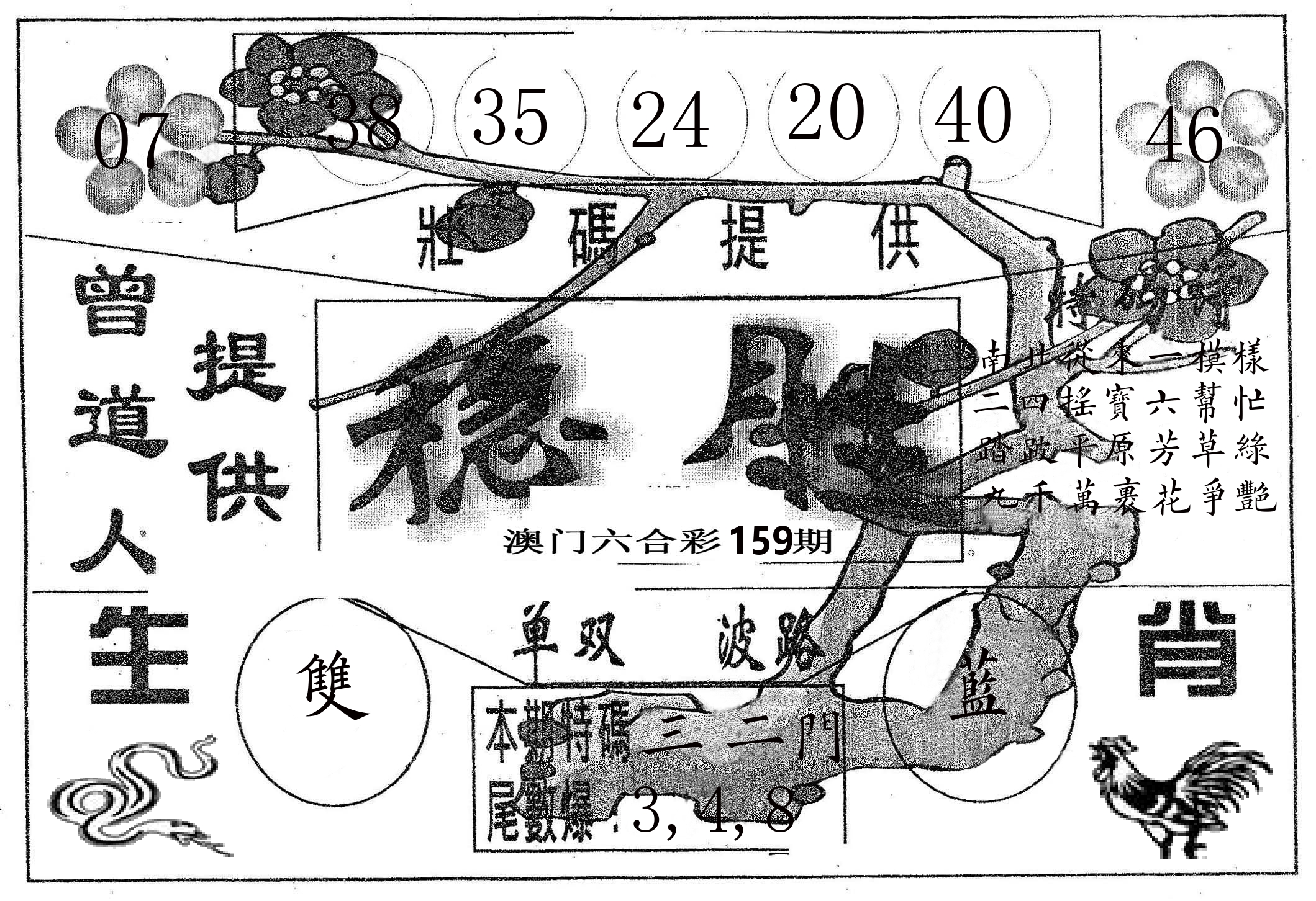 稳胜 第159期