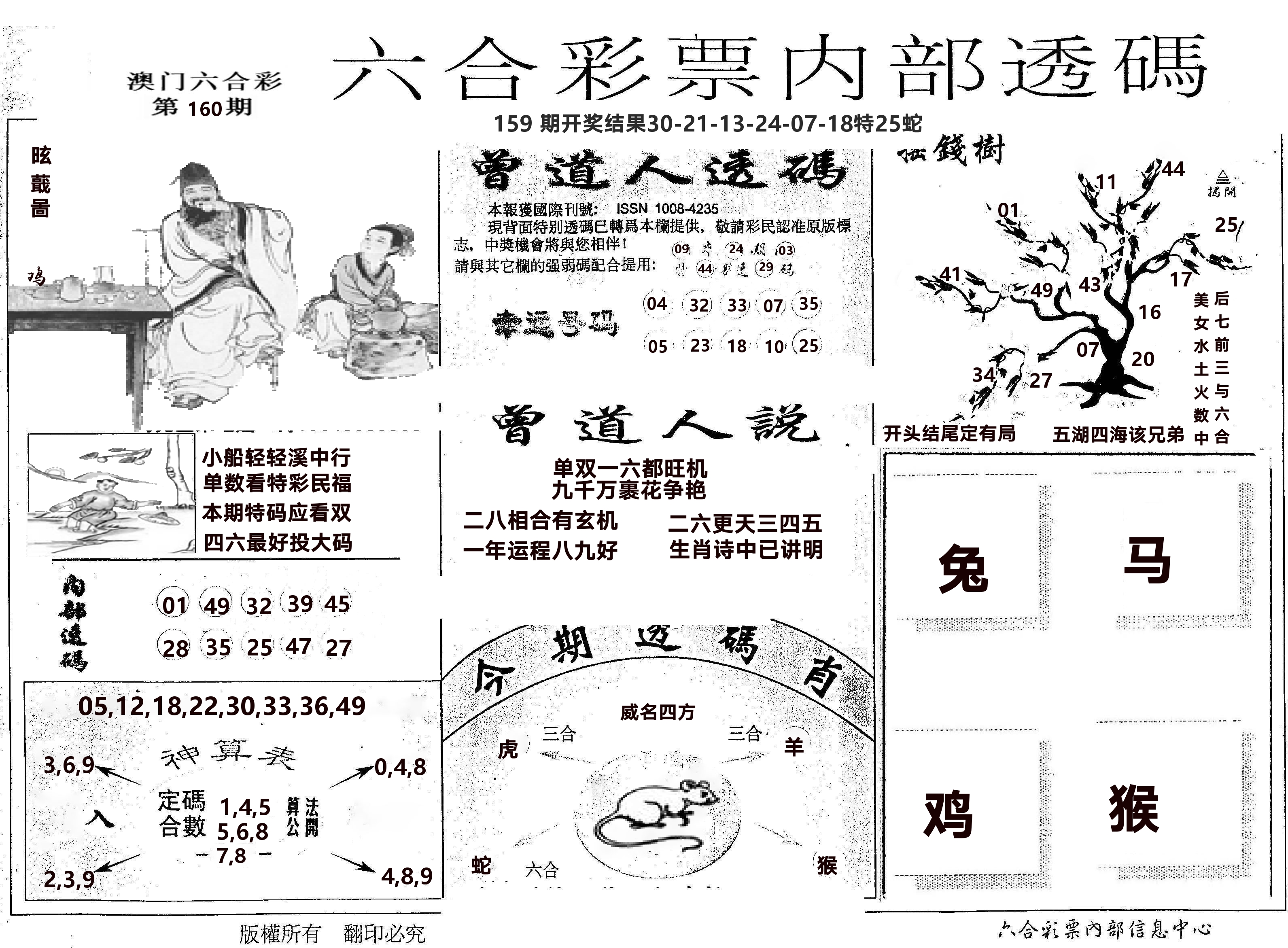 内部透码(信封) 第160期