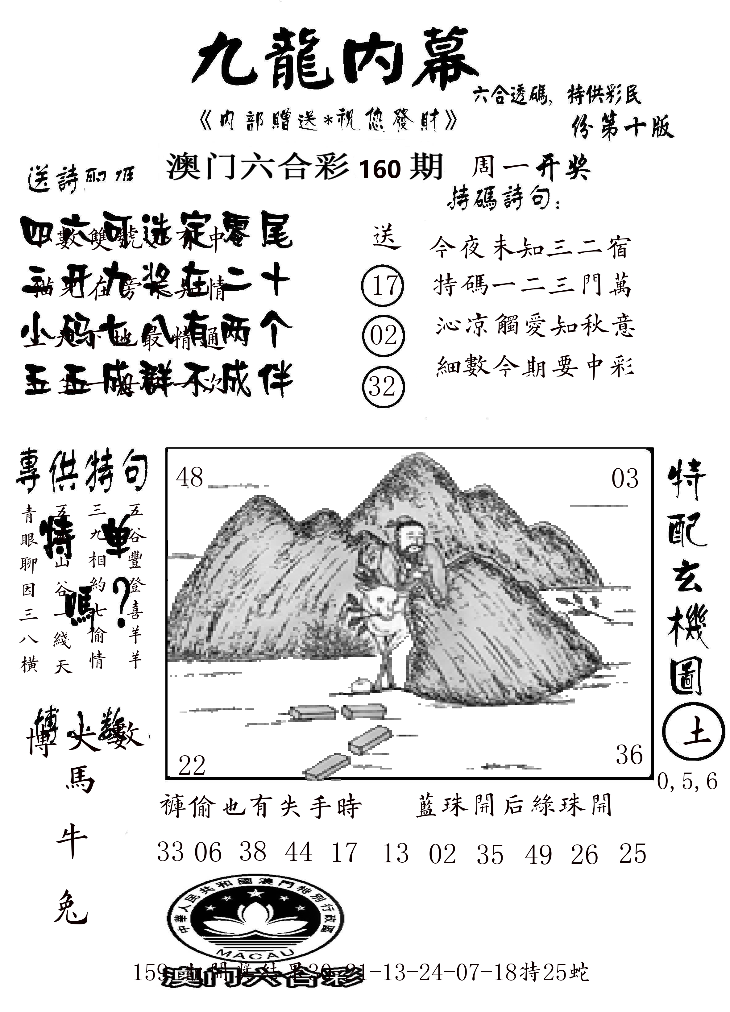 澳门传真2 第160期
