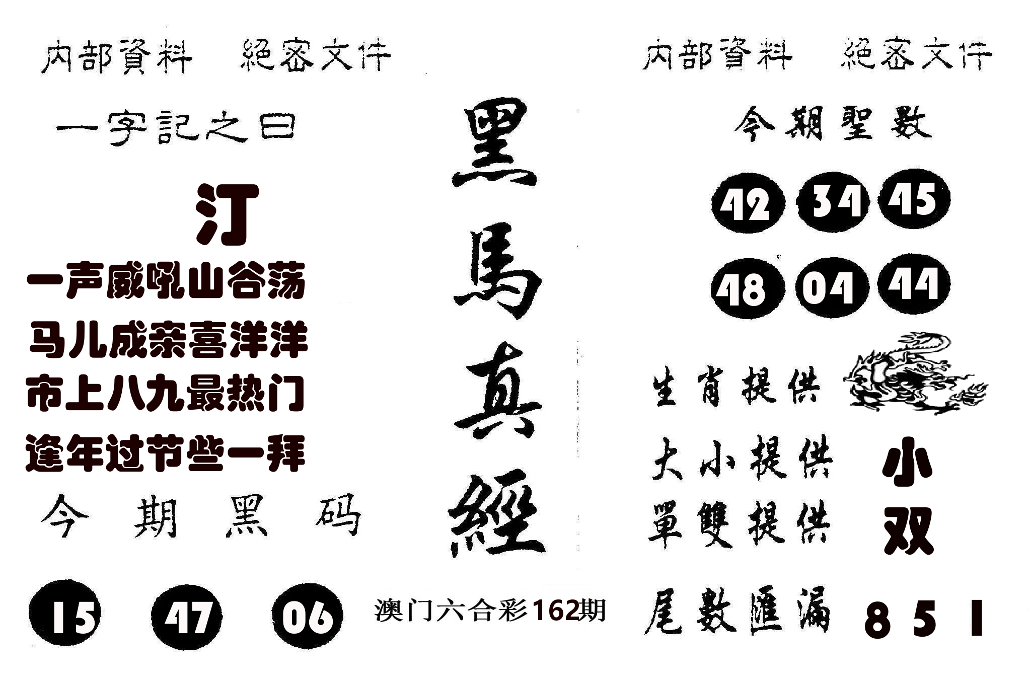 黑马真经 第162期