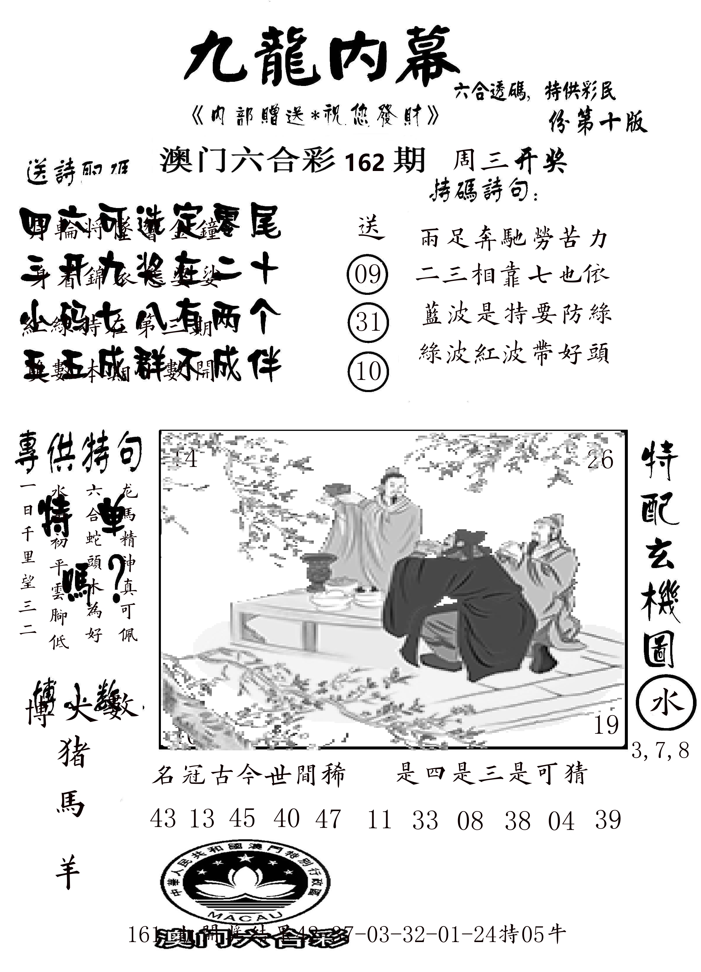 澳门传真2 第162期