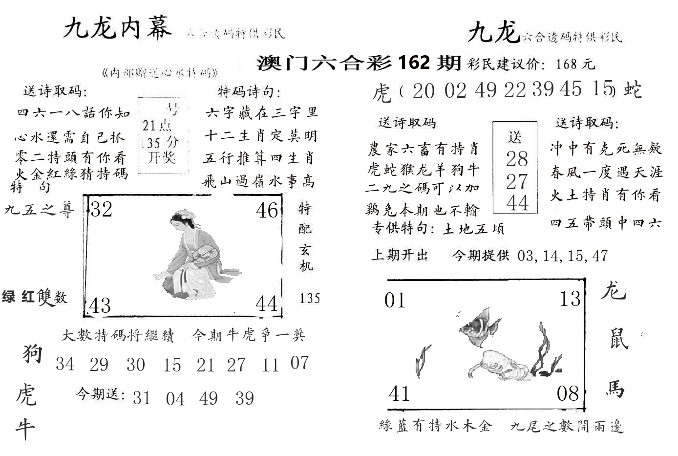 九龙内幕 第162期