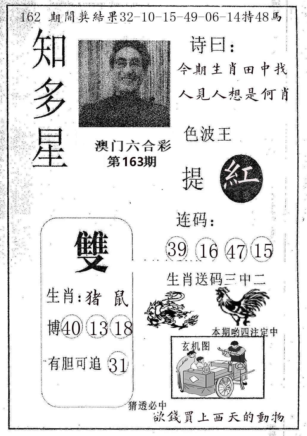 知多星 第163期