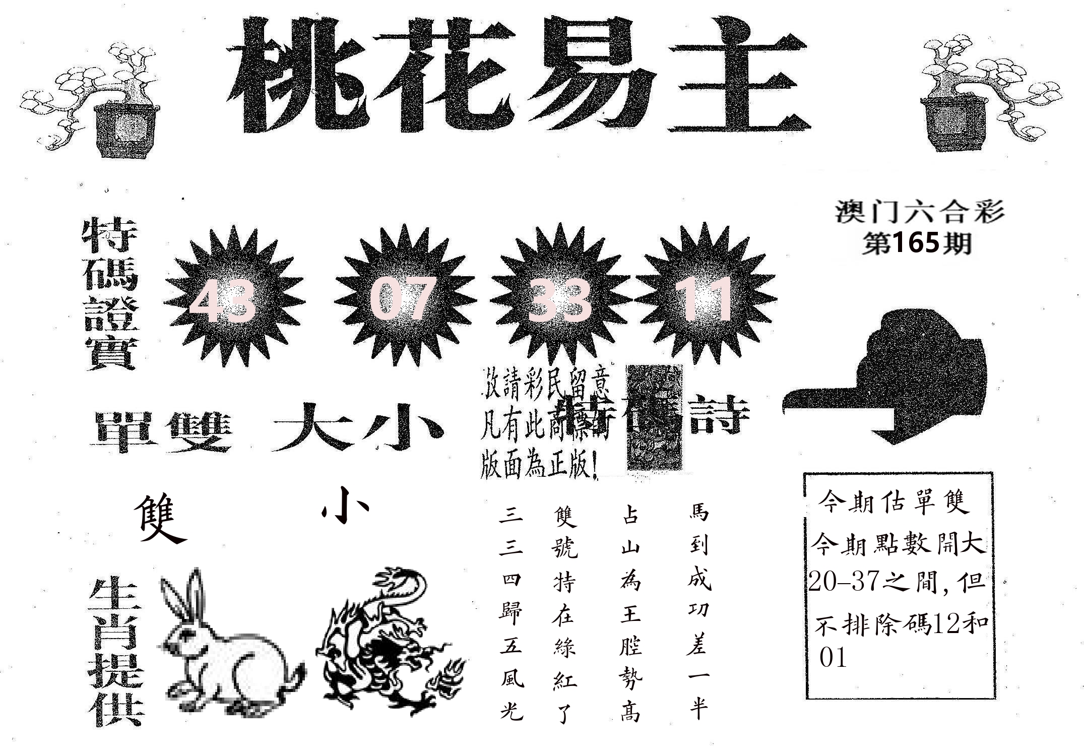 桃花易主 第165期