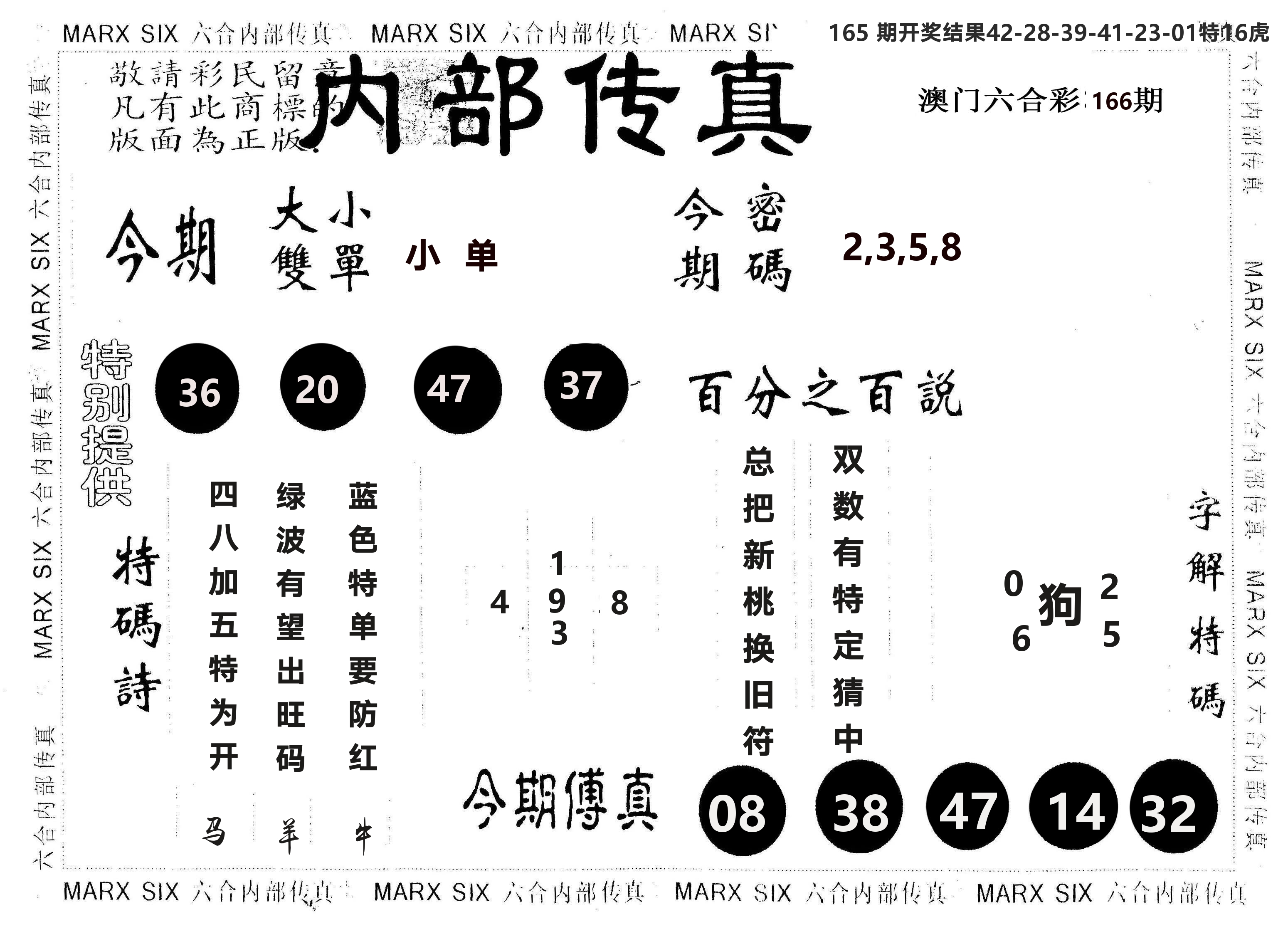 另版内部传真 第166期
