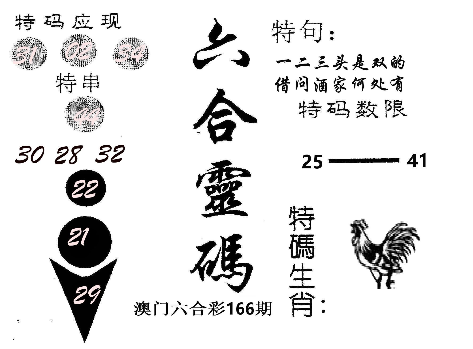 六合灵码 第166期