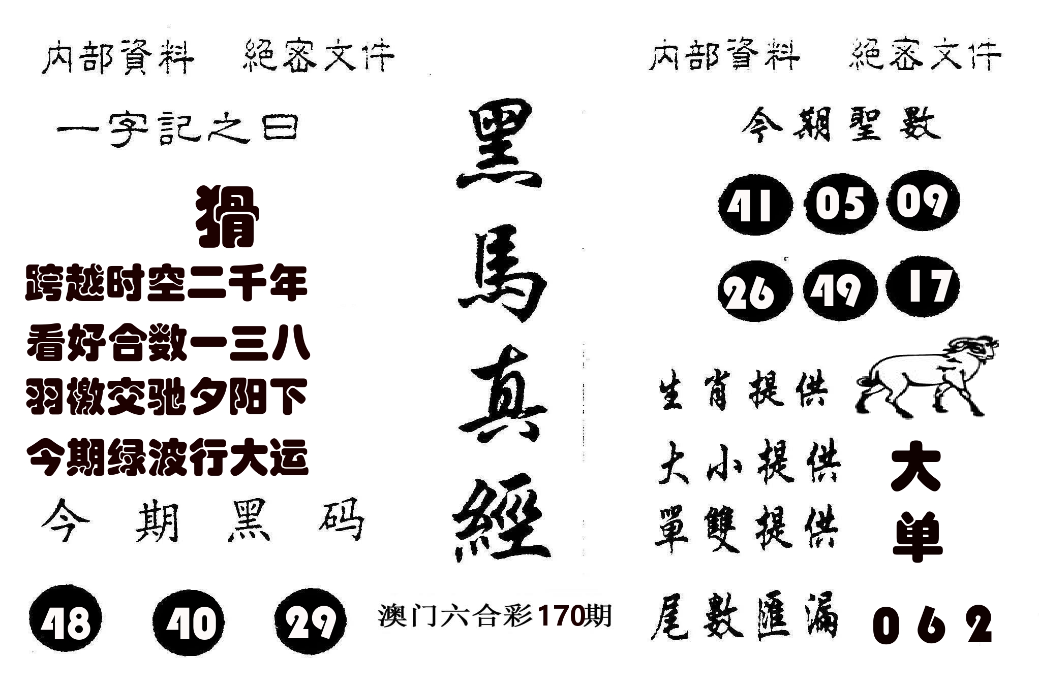 黑马真经 第170期