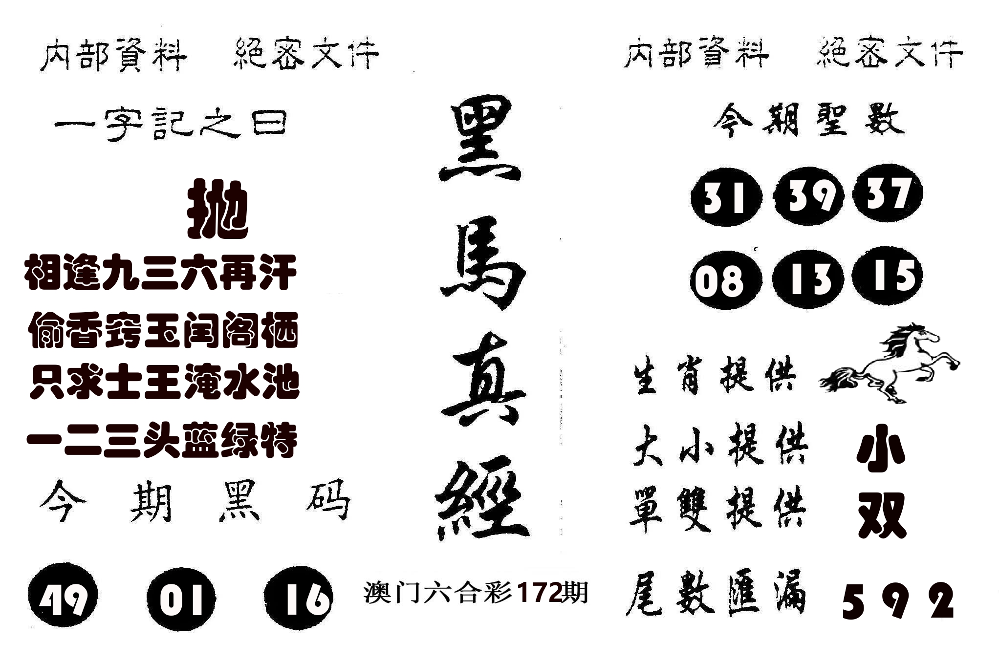黑马真经 第172期