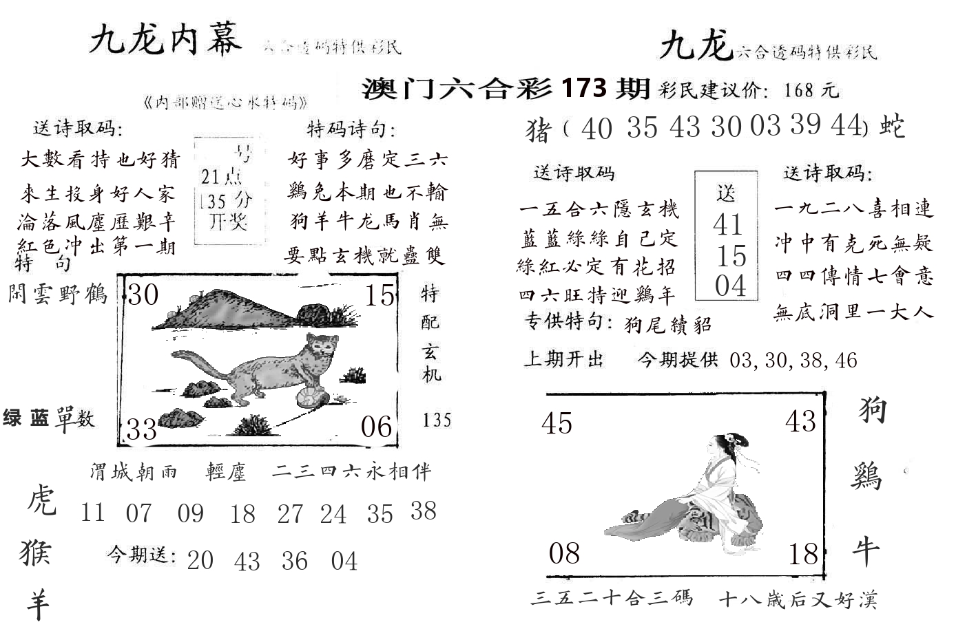 九龙内幕 第173期