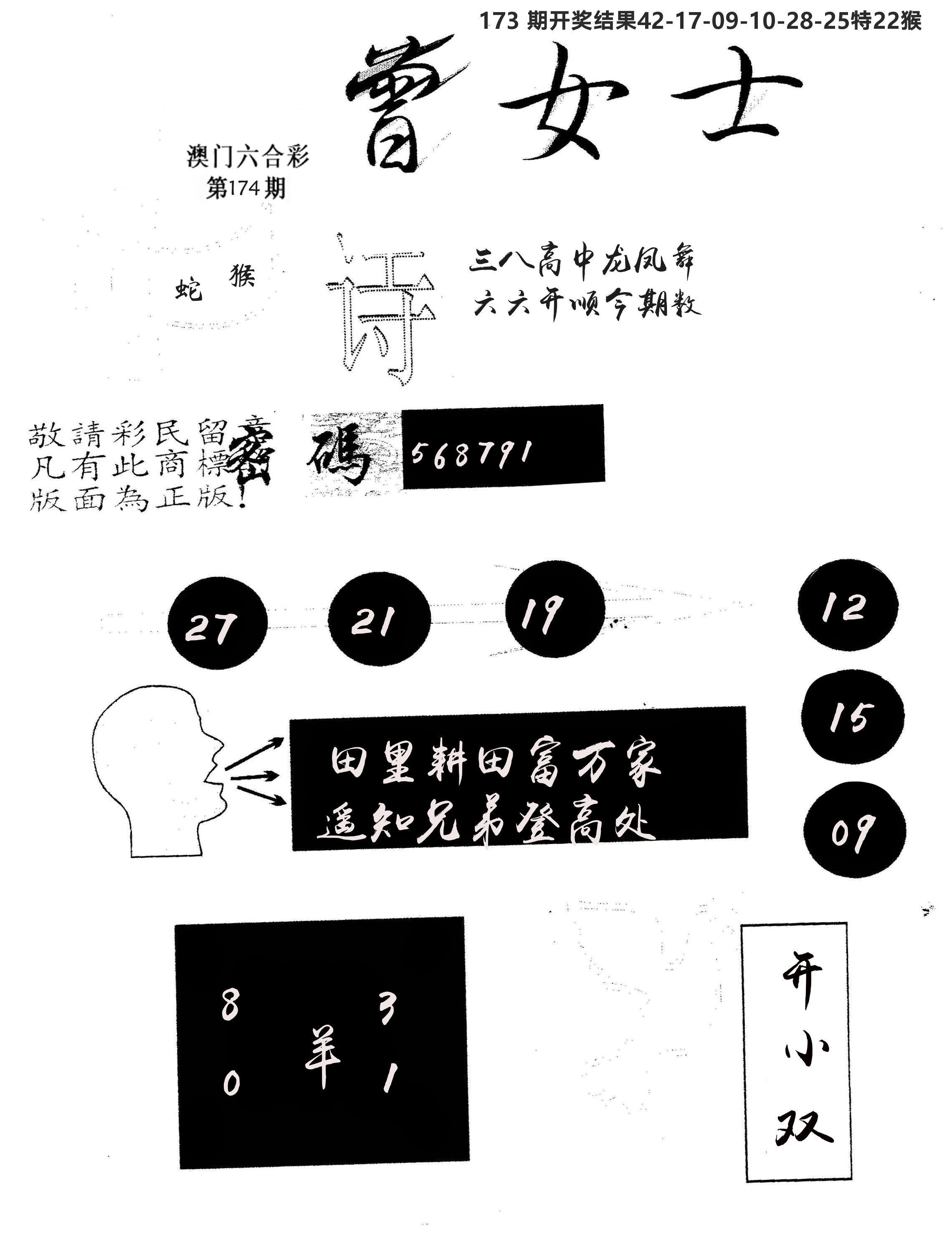 另版曾女士百灵鸟 第174期