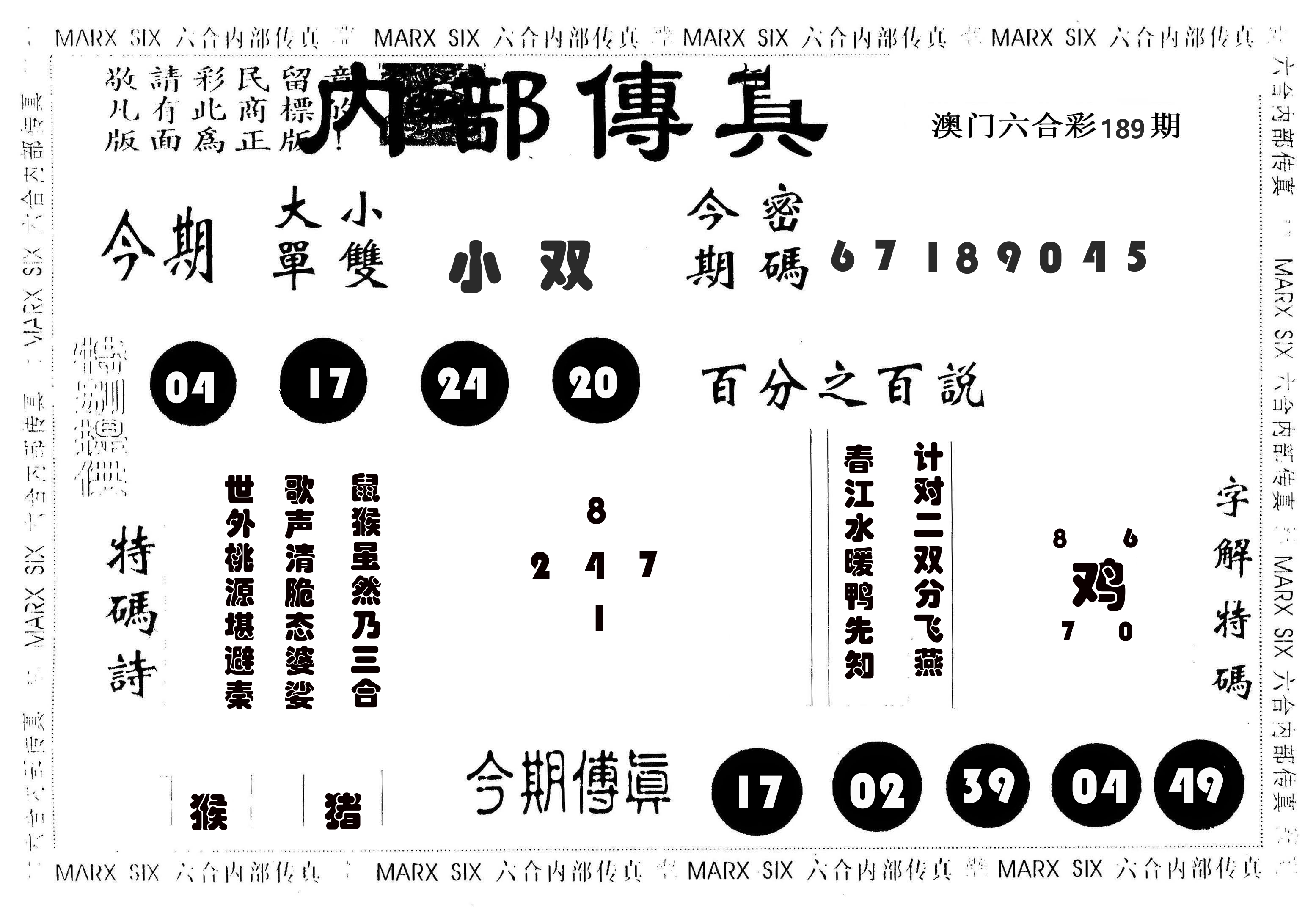 内部传真 第189期