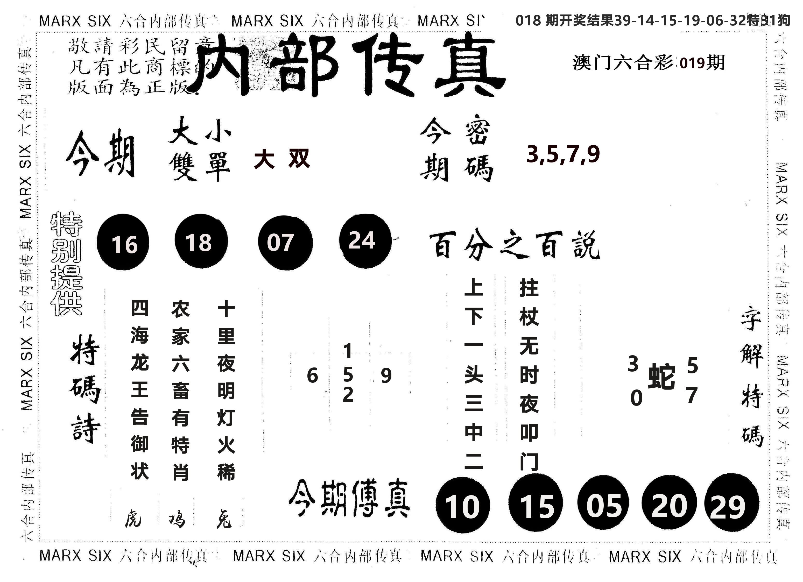 另版内部传真 第19期