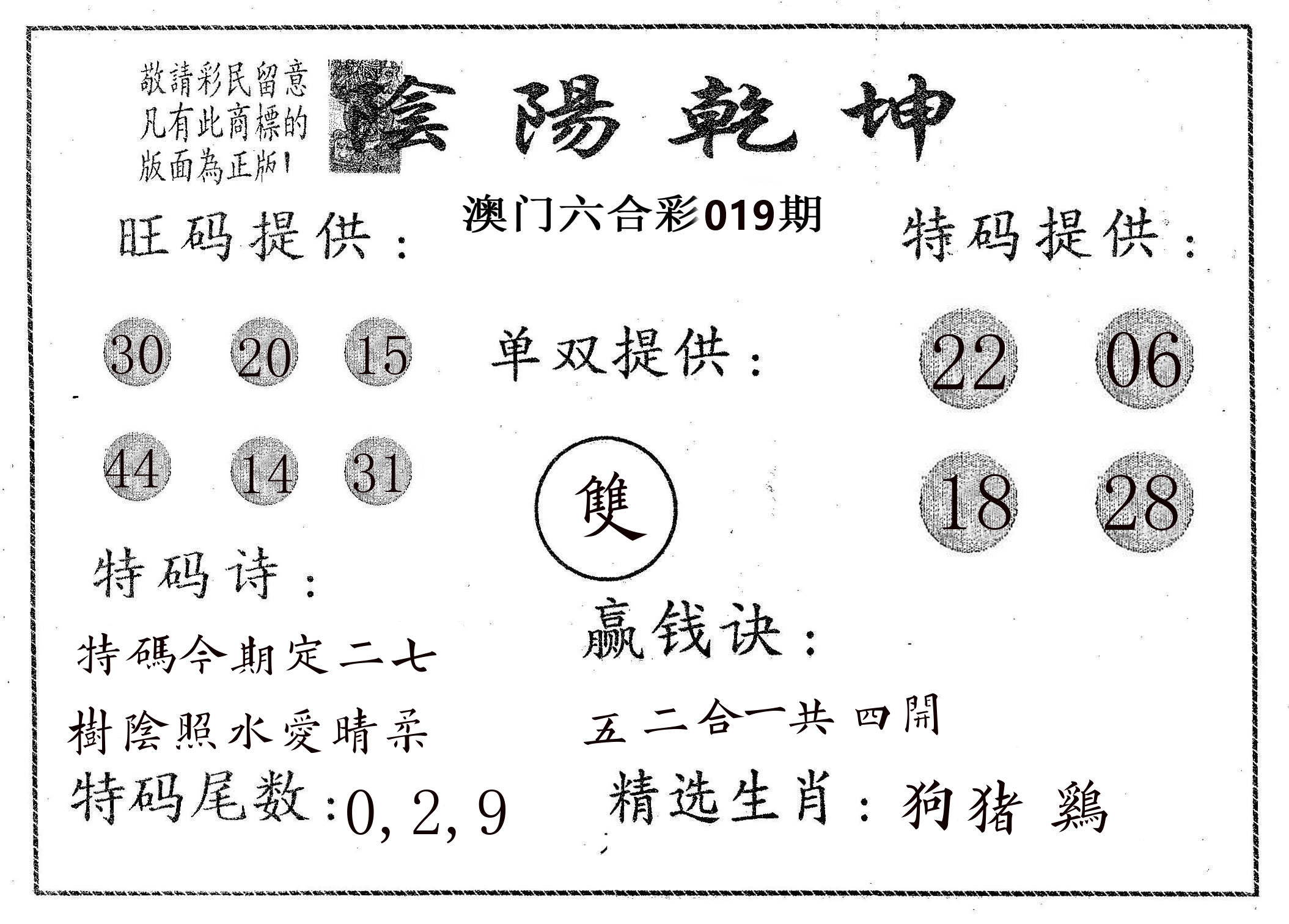 阴阳乾坤 第19期